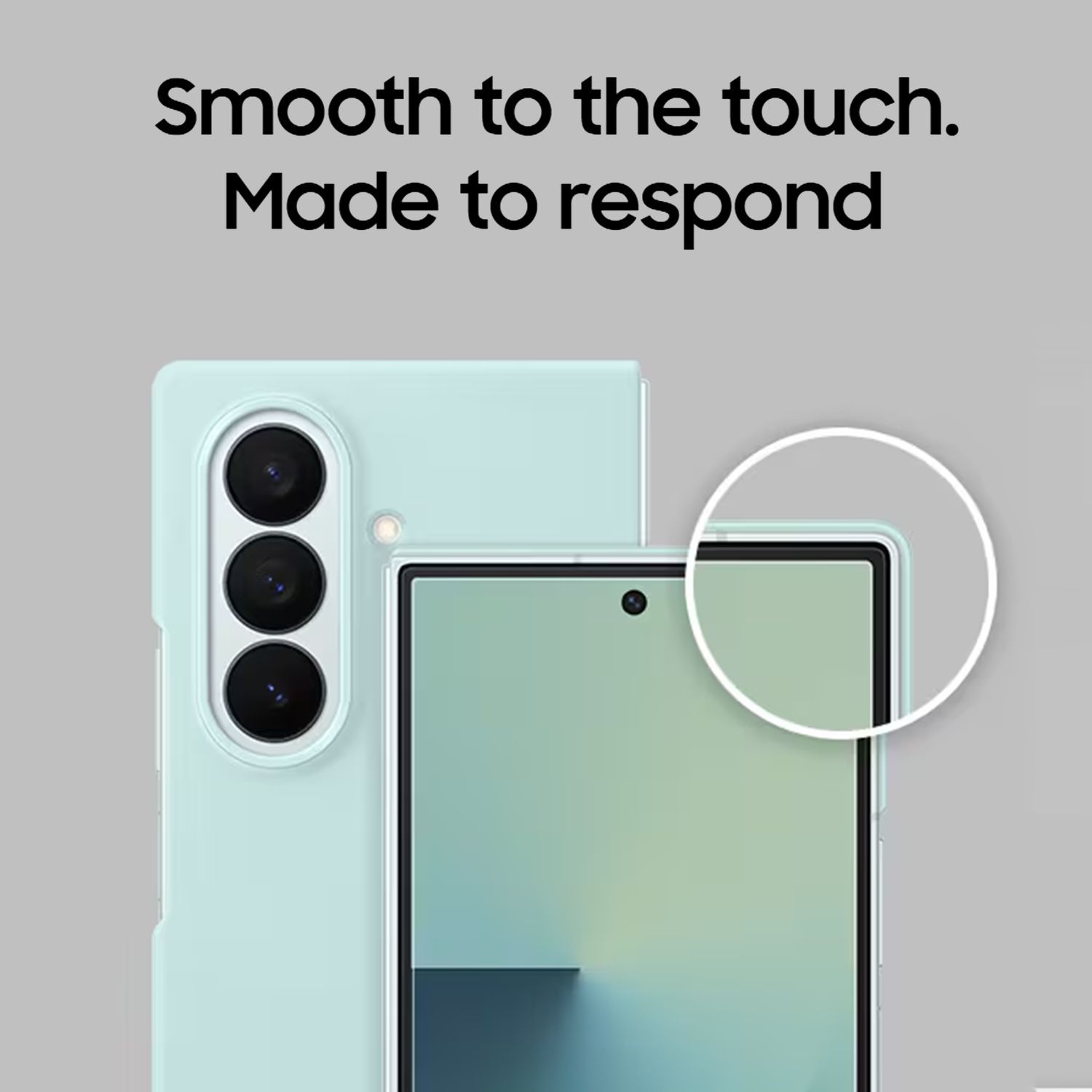 SAMSUNG Soft Silicon Back Cover for SAMSUNG Galaxy Z Fold7 (Pop-up KICK-STAND, Blue)_10