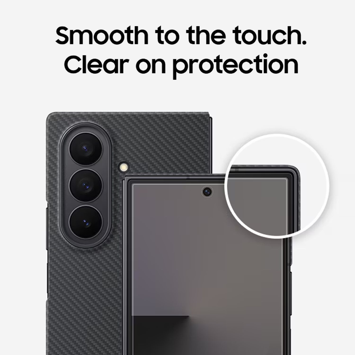 SAMSUNG Aramid & Carbon Fiber Back Cover for SAMSUNG Galaxy Z Fold7 (Easy-to-grip Feel, Black)_11