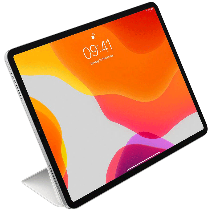 Apple MRXE2ZM/A Polyurethane Smart Folio Cover for 12.9 Inch iPad Pro 3rd Gen (Open to Wake Functionality, White)_3