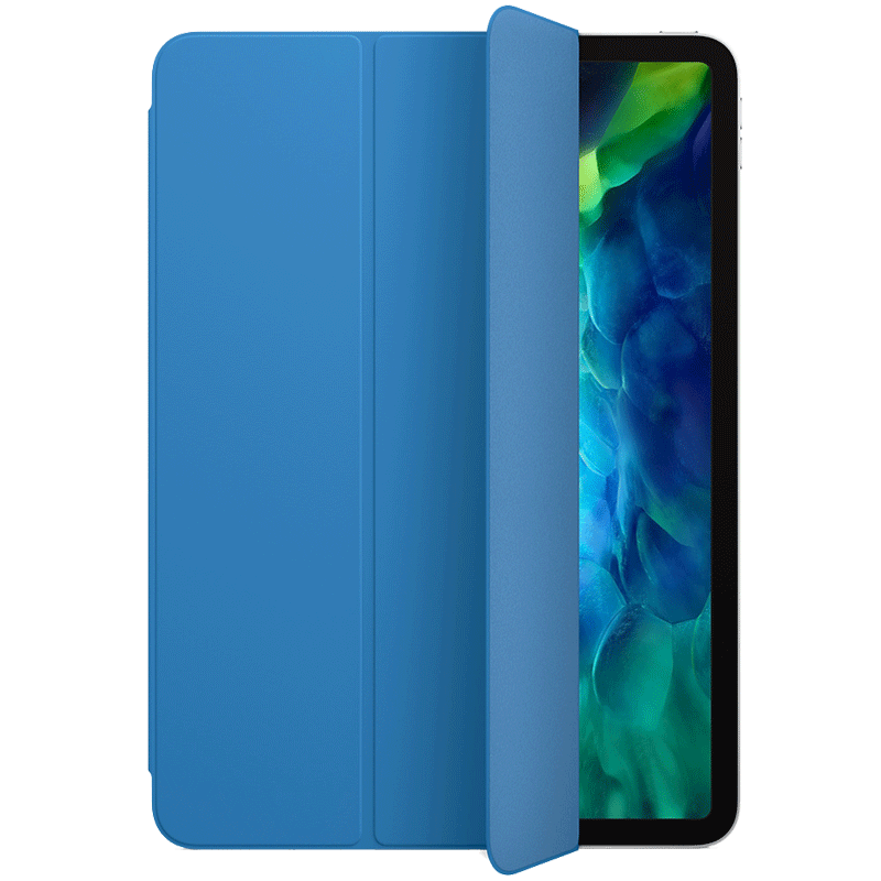 Apple Smart Polyurethane Folio Case for Apple iPad Pro 11 (2nd Gen) 11 Inch (Automatically Wakes, Surf Blue)_2