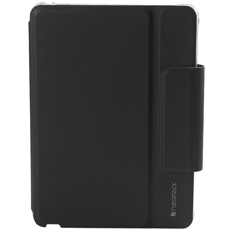 neopack Artificial Leather Folio Case For Apple iPad 10.2 Inch (Shockproof, Black)_1