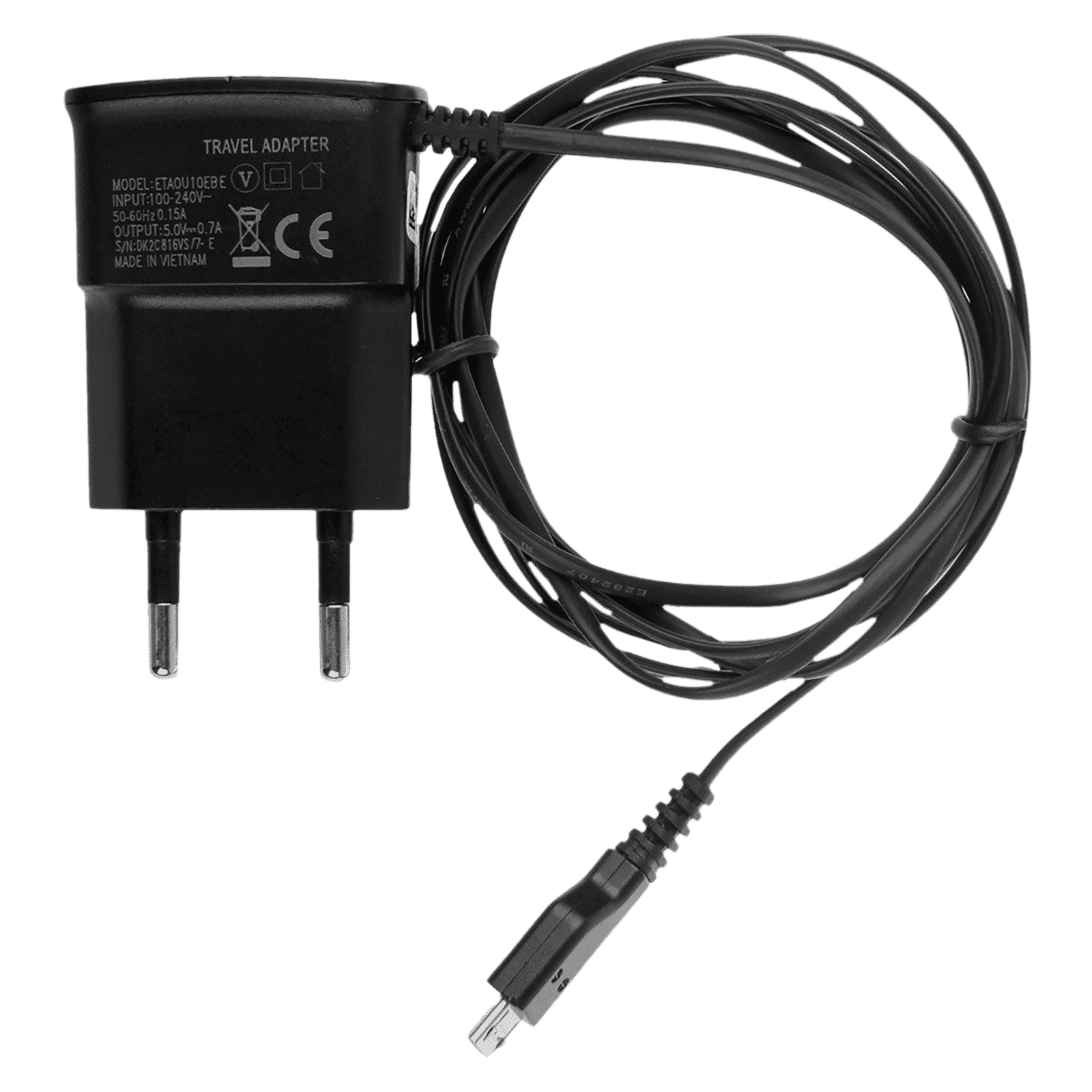 SAMSUNG Wall Charging Adapter with Cable (EP-TA60IBEUGIN, Black) SAMSUNG Wall Charging Adapter with Cable (EP-TA60IBEUGIN, Black)_2