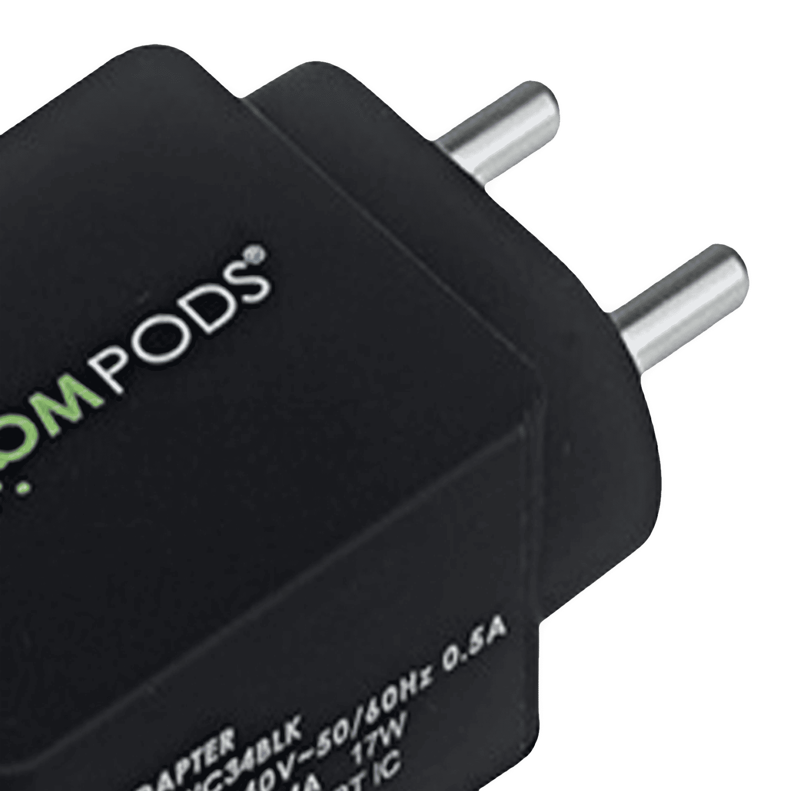 Boompods Type A 2-Port Charger (Adapter OnlyBlack)_4