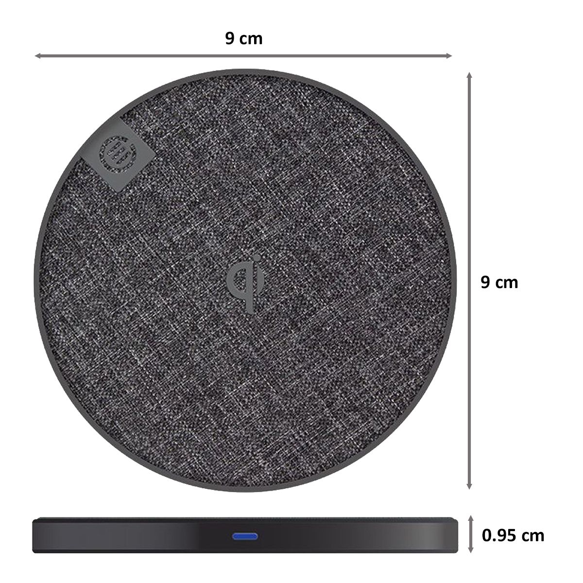 ALOGIC QC10MSLV 10 Watt Wireless Charging Pad (Aluminium Build, Space Grey) ALOGIC QC10MSLV 10 Watt Wireless Charging Pad (Aluminium Build, Space Grey)_3