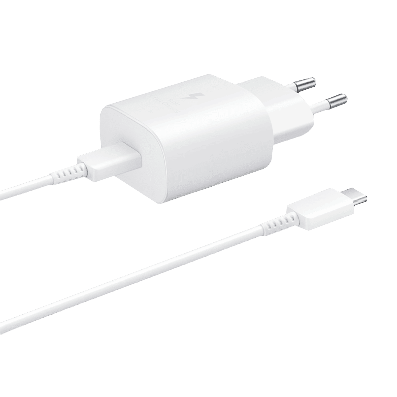 SAMSUNG 25W Type C Fast Charger (Type C to Type C Cable, Support Standard PD 3.0, White)_1
