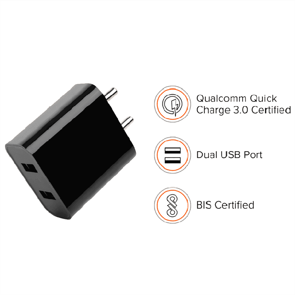 Mi 18W Type A 2-Port Fast Charger (Adapter Only, 380V Surge Protection, Black) Mi 18W Type A 2-Port Fast Charger (Adapter Only, 380V Surge Protection, Black)_5