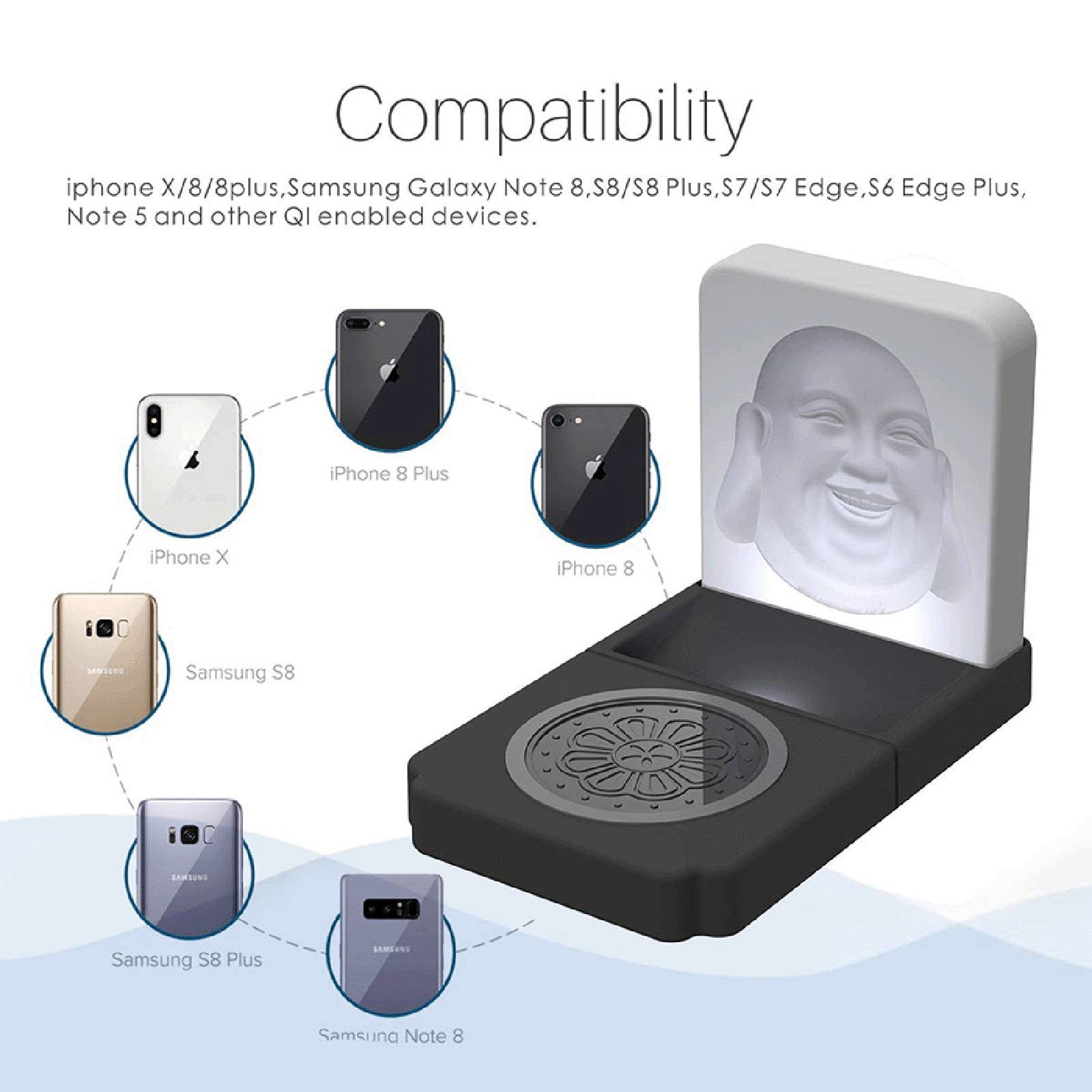 PORTRONICS POR 1060 10W Wireless Charger for iOS and Android (Qi Certified, Over Voltage Protection, Black)_9