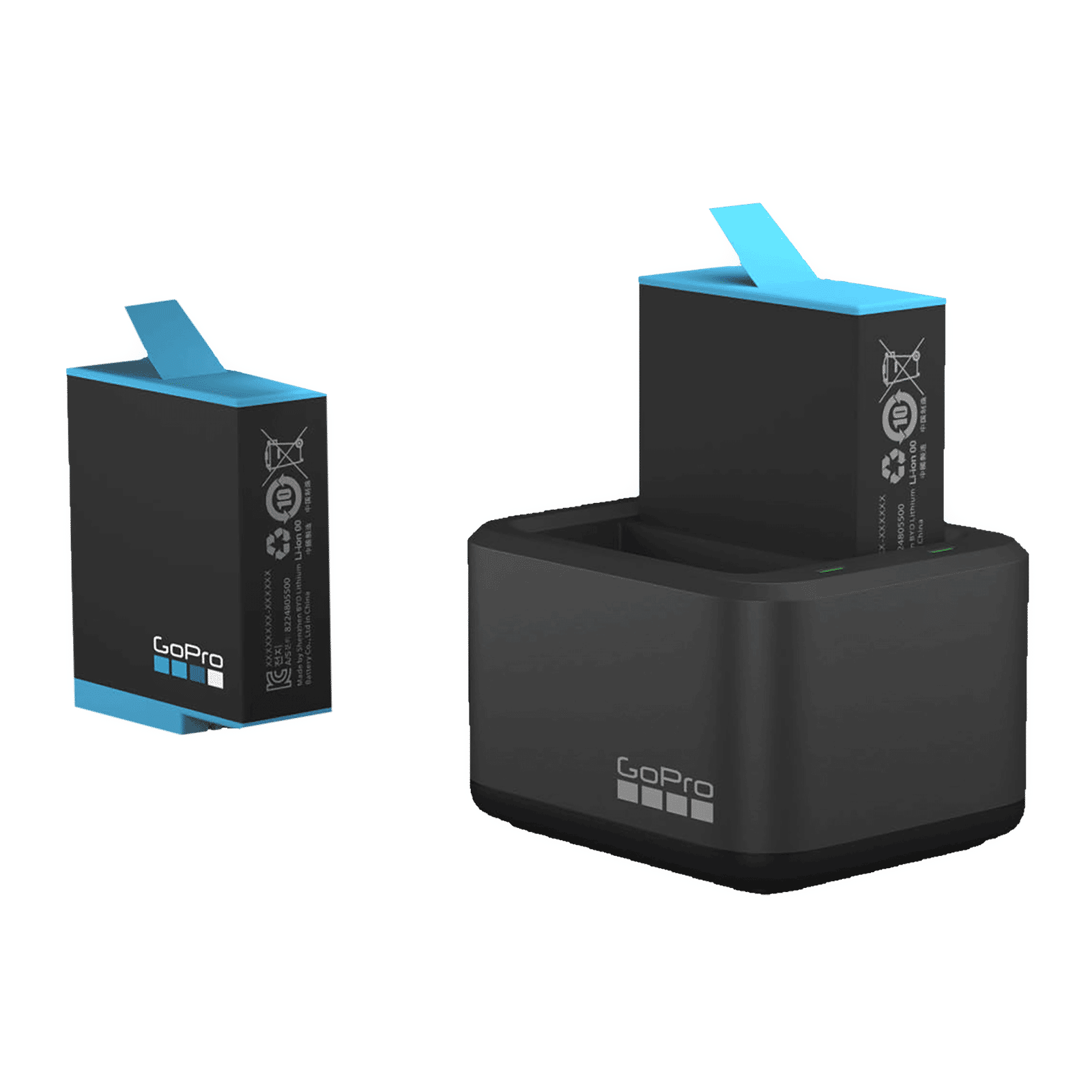 GoPro ADDBD-001-AS Camera Battery Charger Combo for Hero9 (2-Ports, LED Indicator)_2