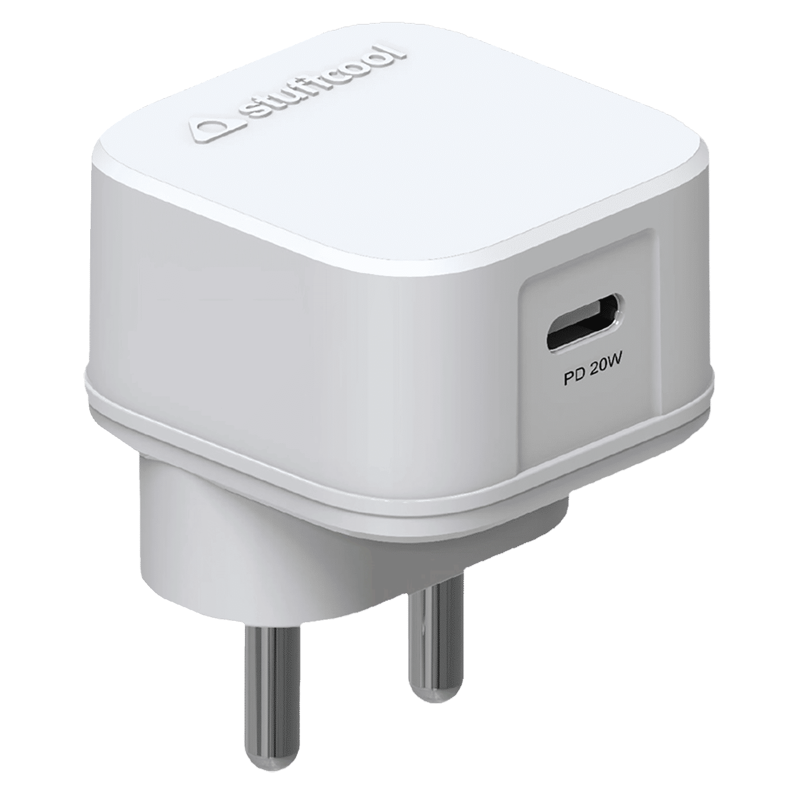Stuffcool Novem 20W Type C Fast Charger (Adapter Only, BIS Approved, White)_3