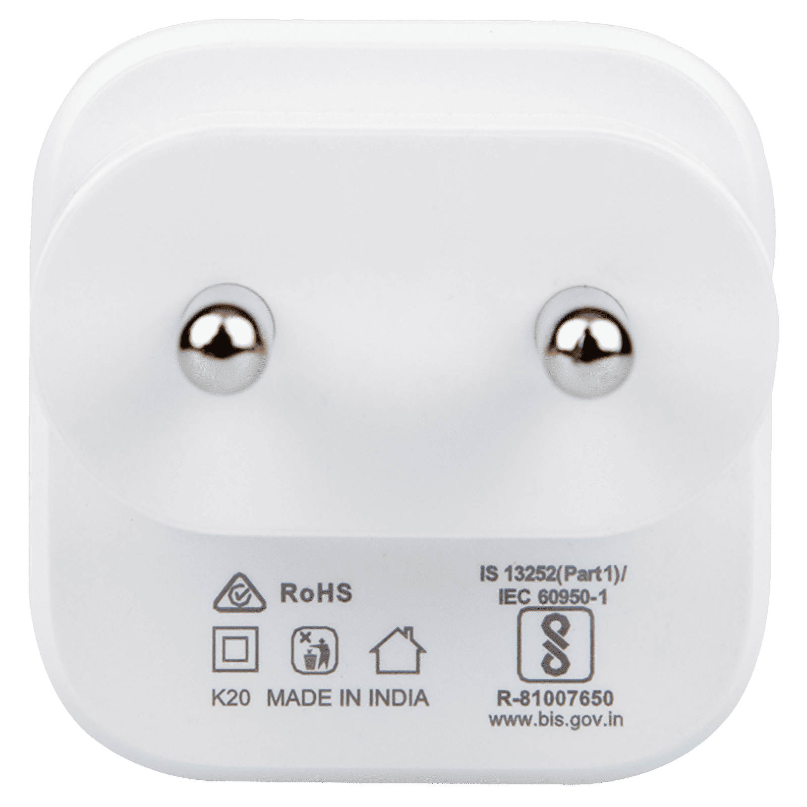 Stuffcool Novem 20W Type C Fast Charger (Adapter Only, BIS Approved, White)_4