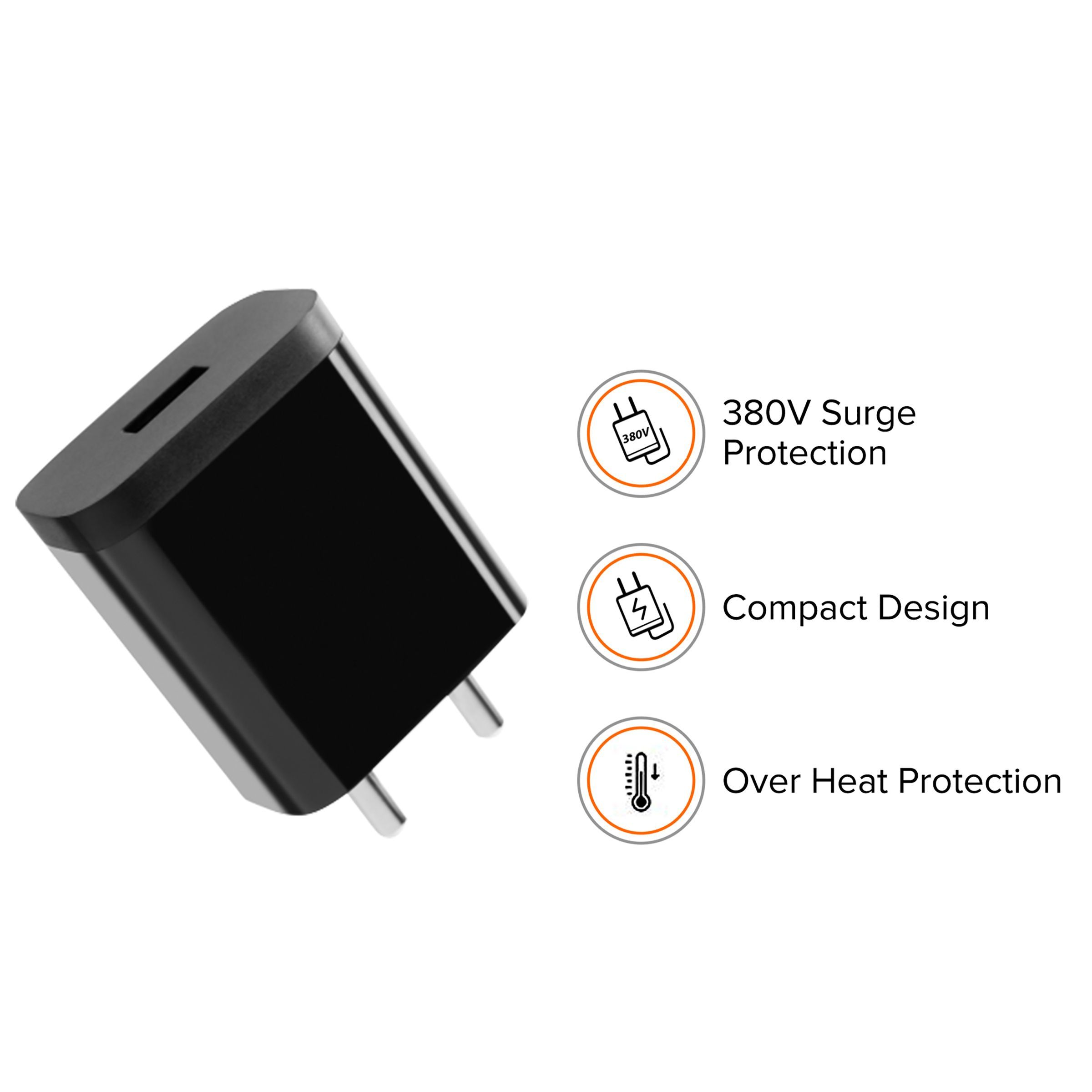 Mi 10W Type A Fast Charger (Type A to Micro USB Cable, 36 Degree Protection, Black)_8