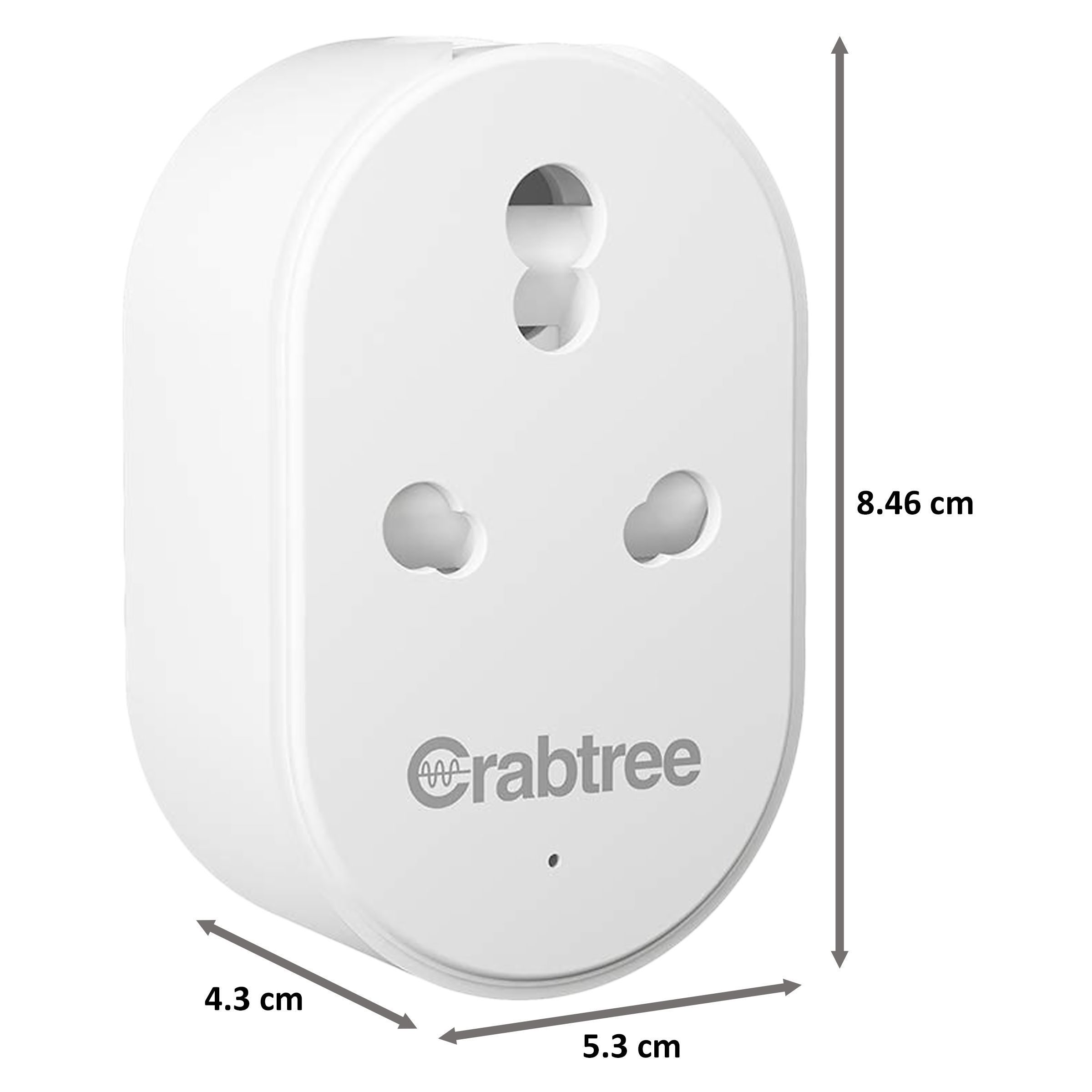 Crabtree Smart Socket for Multi Device Connection (Voice Control Smart Assistance, ACST161600, White) Crabtree Smart Socket for Multi Device Connection (Voice Control Smart Assistance, ACST161600, White)_2