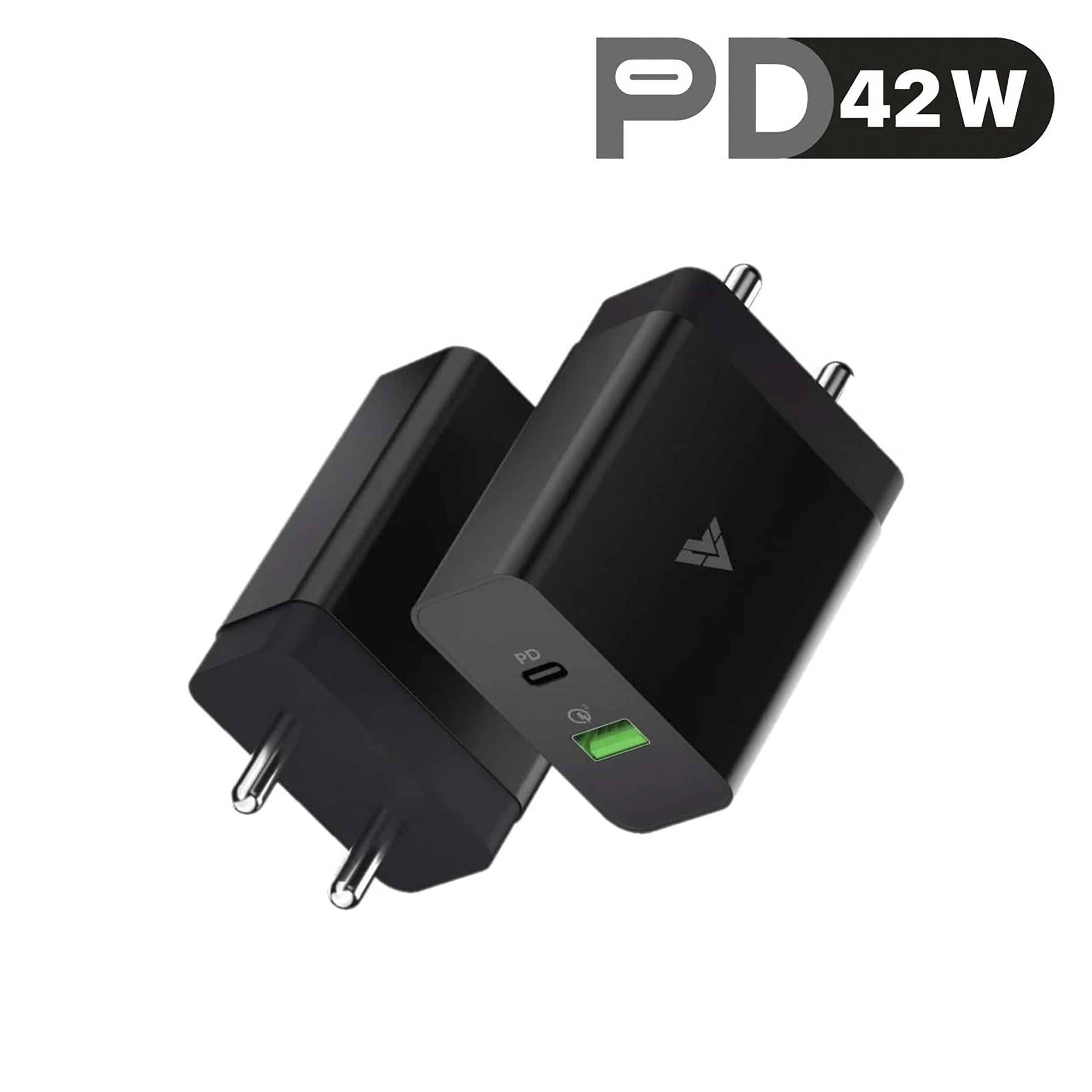 Vaku 42W Type A & Type C 2-Port Fast Charger (Adapter Only, Short-Circuit Protection, Black) Vaku 42W Type A & Type C 2-Port Fast Charger (Adapter Only, Short-Circuit Protection, Black)_6