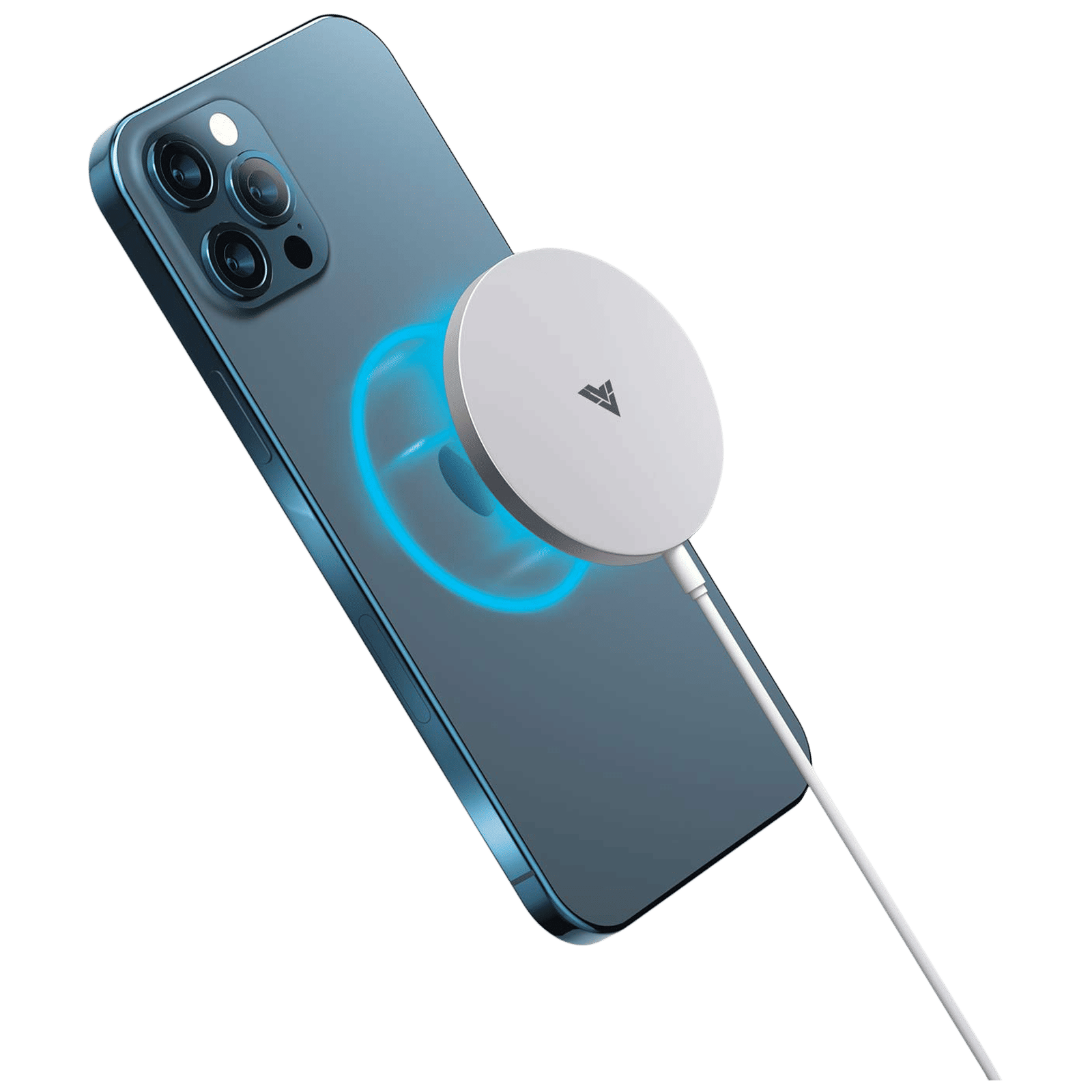 Vaku MagPro 15W Wireless Charger for iOS, Android, Earbuds (Qi Compatible, White)_6