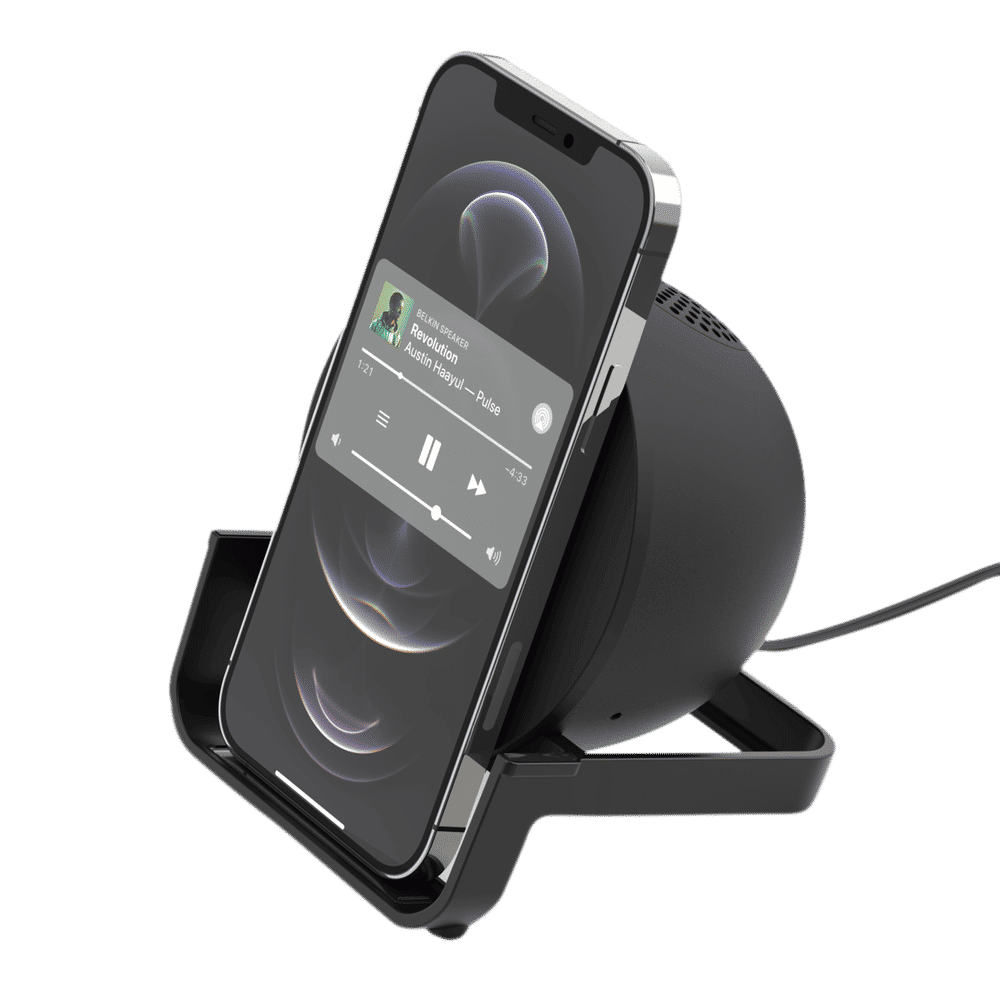 belkin AUF001zbBK 10W Wireless Charger for iPhone and Android (Versatile Stand, Black)_1