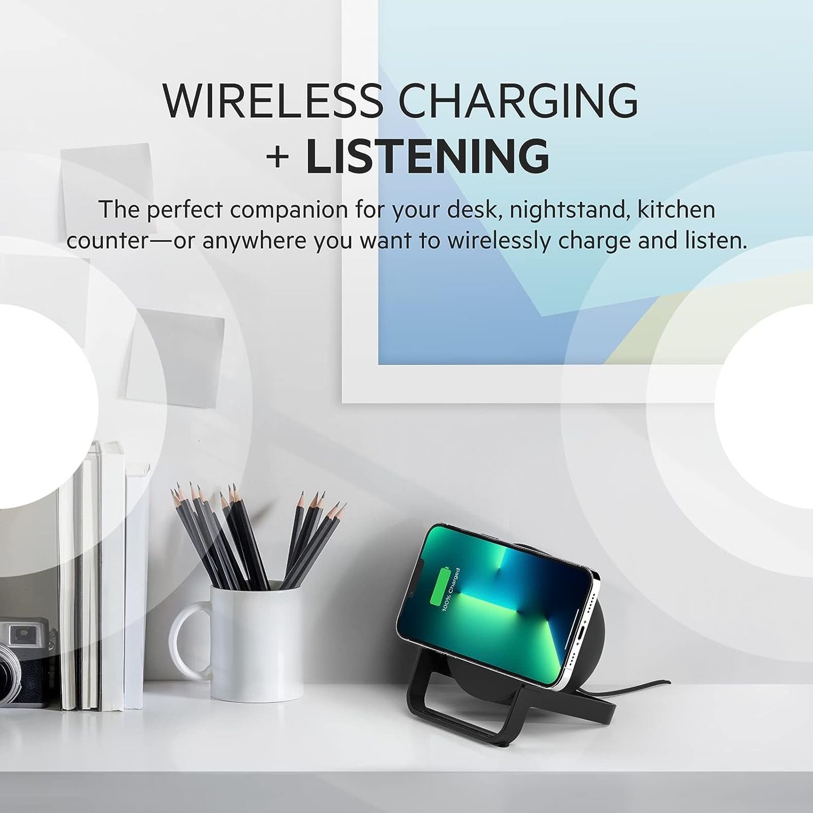belkin AUF001zbBK 10W Wireless Charger for iPhone and Android (Versatile Stand, Black)_9