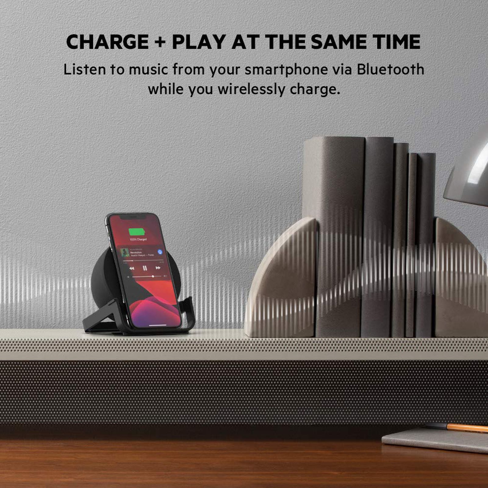 belkin AUF001zbBK 10W Wireless Charger for iPhone and Android (Versatile Stand, Black)_11
