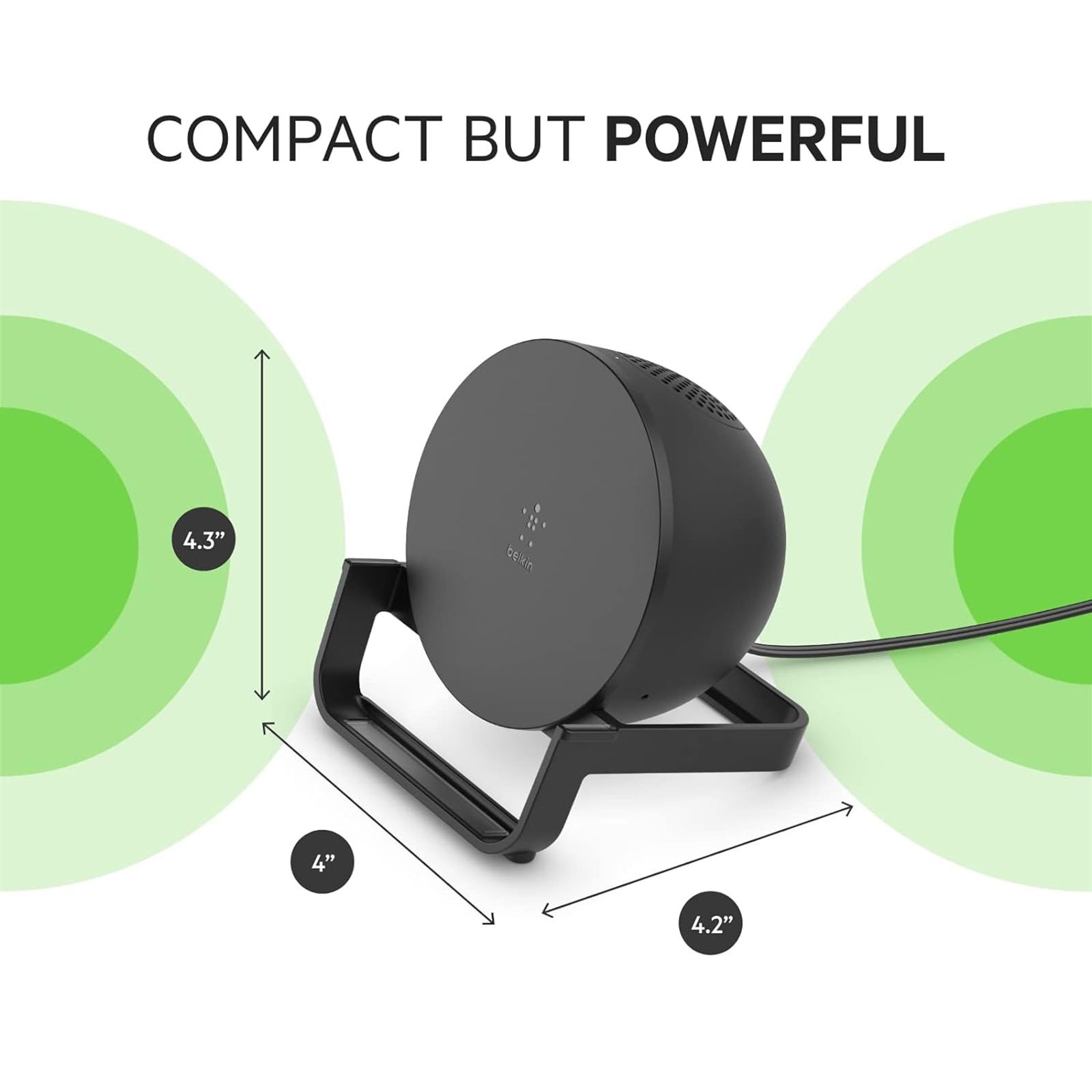 belkin AUF001zbBK 10W Wireless Charger for iPhone and Android (Versatile Stand, Black)_13