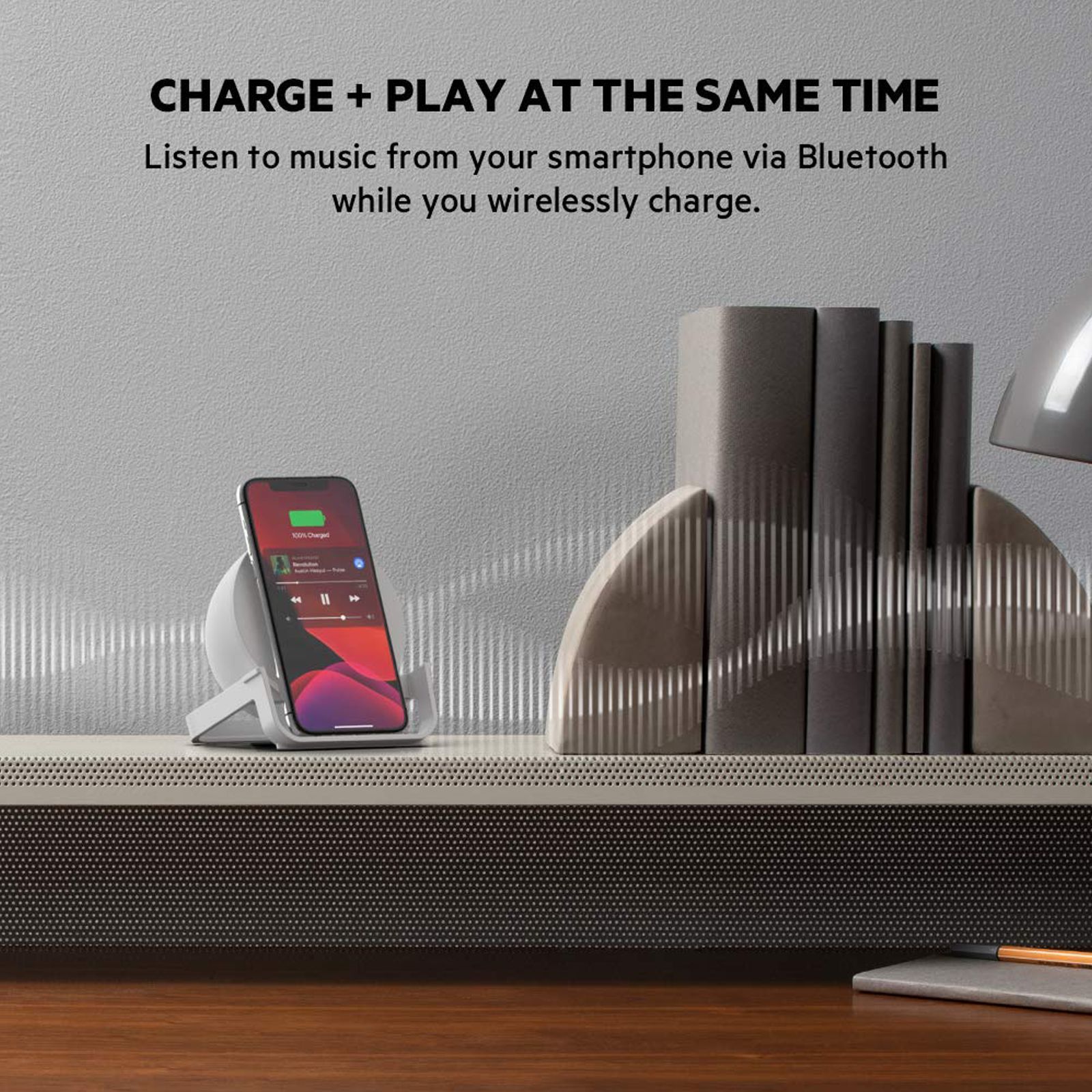 belkin AUF001zbWH 10W Wireless Charger for iPhone and Android (Versatile Stand, White)_5