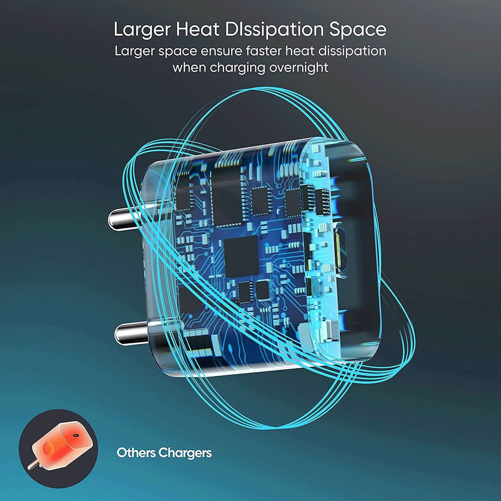 Vaku 20W Type C Fast Charger (Adapter Only, Comprehensive Protection, Grey) Vaku 20W Type C Fast Charger (Adapter Only, Comprehensive Protection, Grey)_3