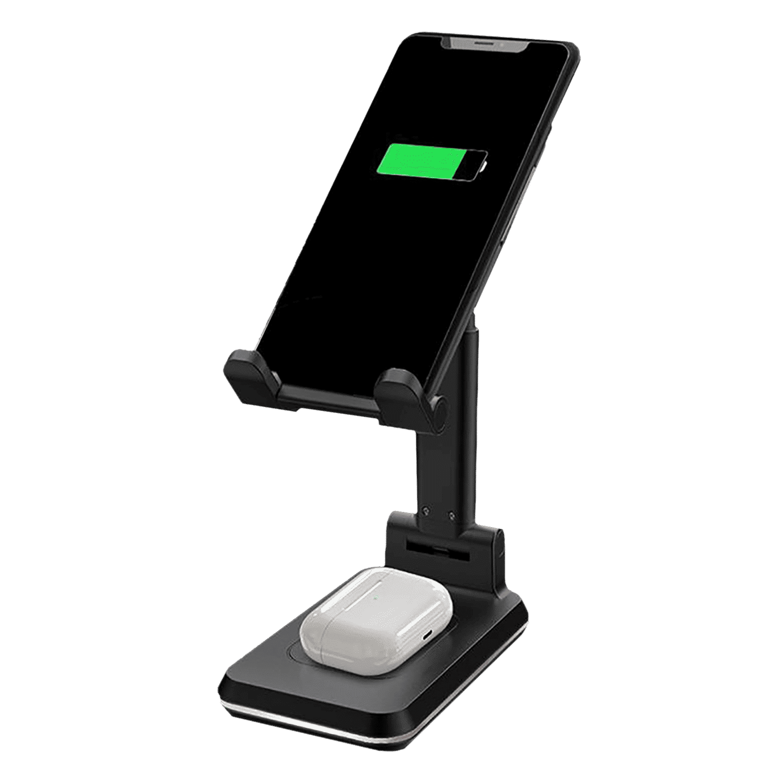 RAEGR Arc 1200 10W 2-in-1 Wireless Charger for iPhone, Android and Air pods (Dual Coils, Black)_1