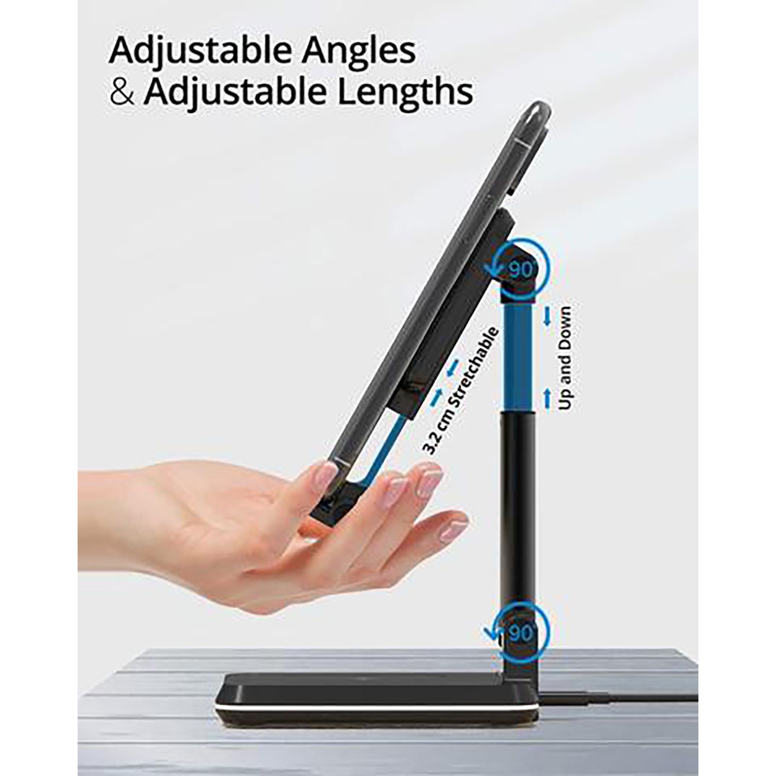 RAEGR Arc 1200 10W 2-in-1 Wireless Charger for iPhone, Android and Air pods (Dual Coils, Black)_10