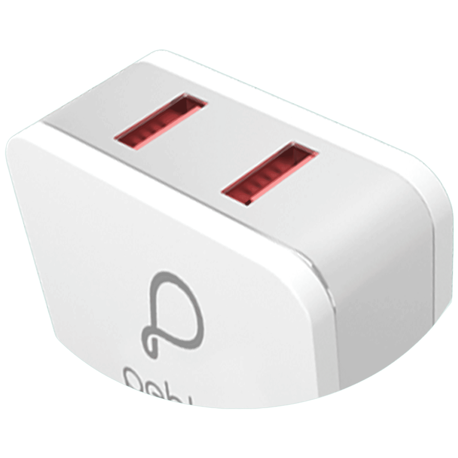 Pebble 12W Type A 2-Port Fast Charger (Type A to Lightning Cable, 10 Way Circuit Protection, White)_3