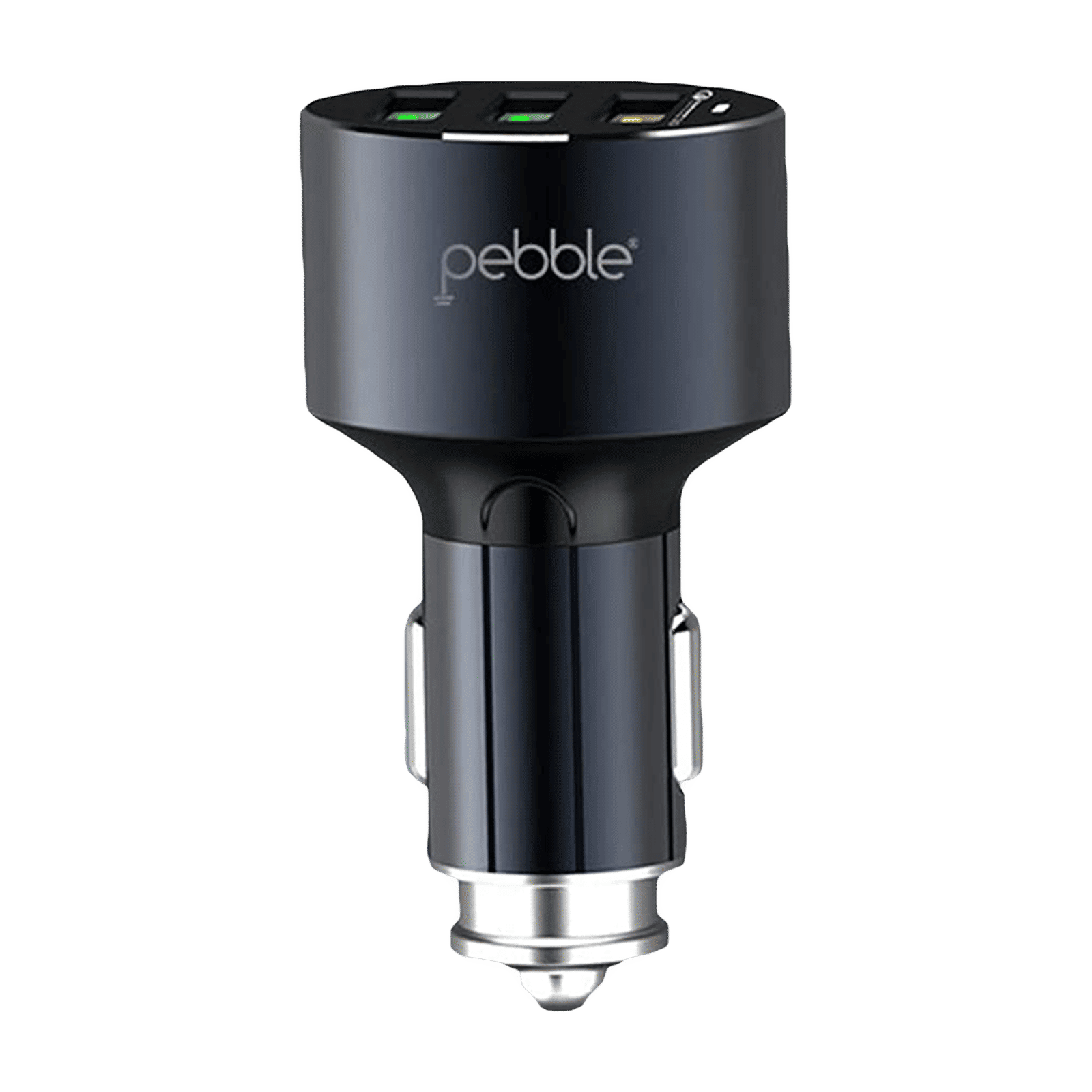 pebble 36W Type A 3-Port Quick Charger (Type A to Micro USB Cable, 10 Way Circuit Protection, Black)_1