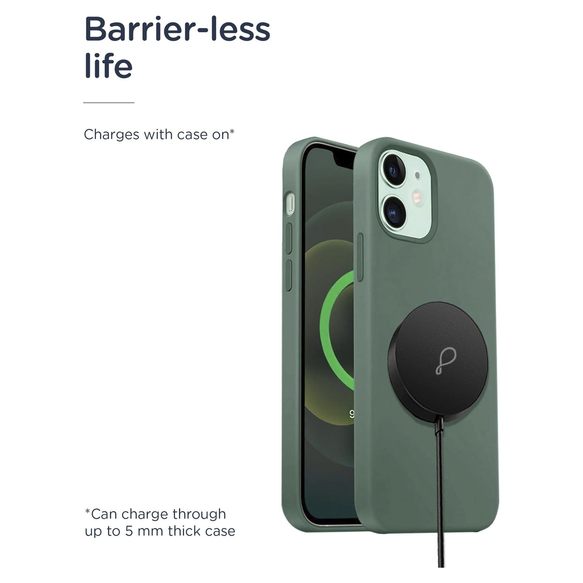 Pebble MagSwift 15W Wireless Charger for iPhone 12, 12 Pro, 11, 11 Pro, 11 Pro Max, XS Max, XR, XS, X, 8, 8 Plus/SAMSUNG Galaxy Note 10, Note 10 Plus, S10, S10 Plus, S10E, Note 9, S9, S9 Plus (Qi Compatible, Leather Black)_5