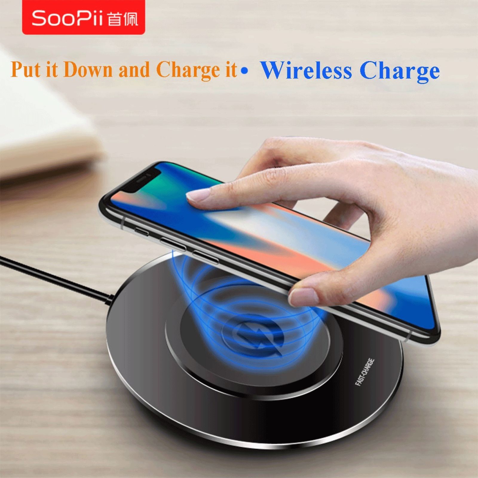 Soopii 10W Wireless Charger for iPhone 11, 11 Pro, 11 Pro Max, XS Max, XS, XR, X, 8, 8 Plus/SAMSUNG Note 10, 10 Plus, S10, S10 Plus, S10E, Note 9, S9, S8, Note 8/Google Pixel 3, 3XL, 4XL (Qi Compatible, Black) Soopii 10W Wireless Charger for iPhone 11, 11 Pro, 11 Pro Max, XS Max, XS, XR, X, 8, 8 Plus/SAMSUNG Note 10, 10 Plus, S10, S10 Plus, S10E, Note 9, S9, S8, Note 8/Google Pixel 3, 3XL, 4XL (Qi Compatible, Black)_7