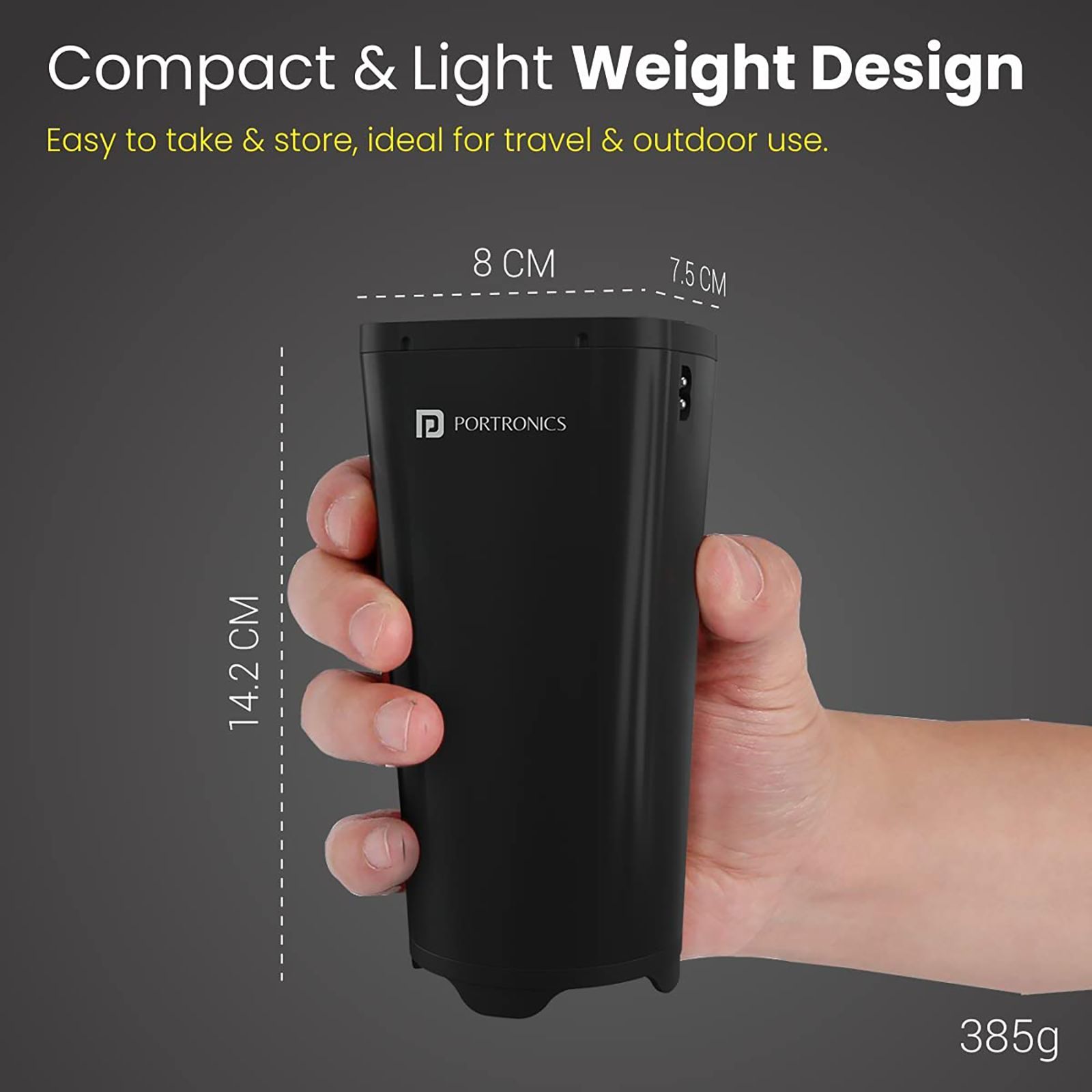 Portronics Power One 150W Type A 2-Port Fast Car Charger (Adapter Only, Multiple Protection, Black)_8