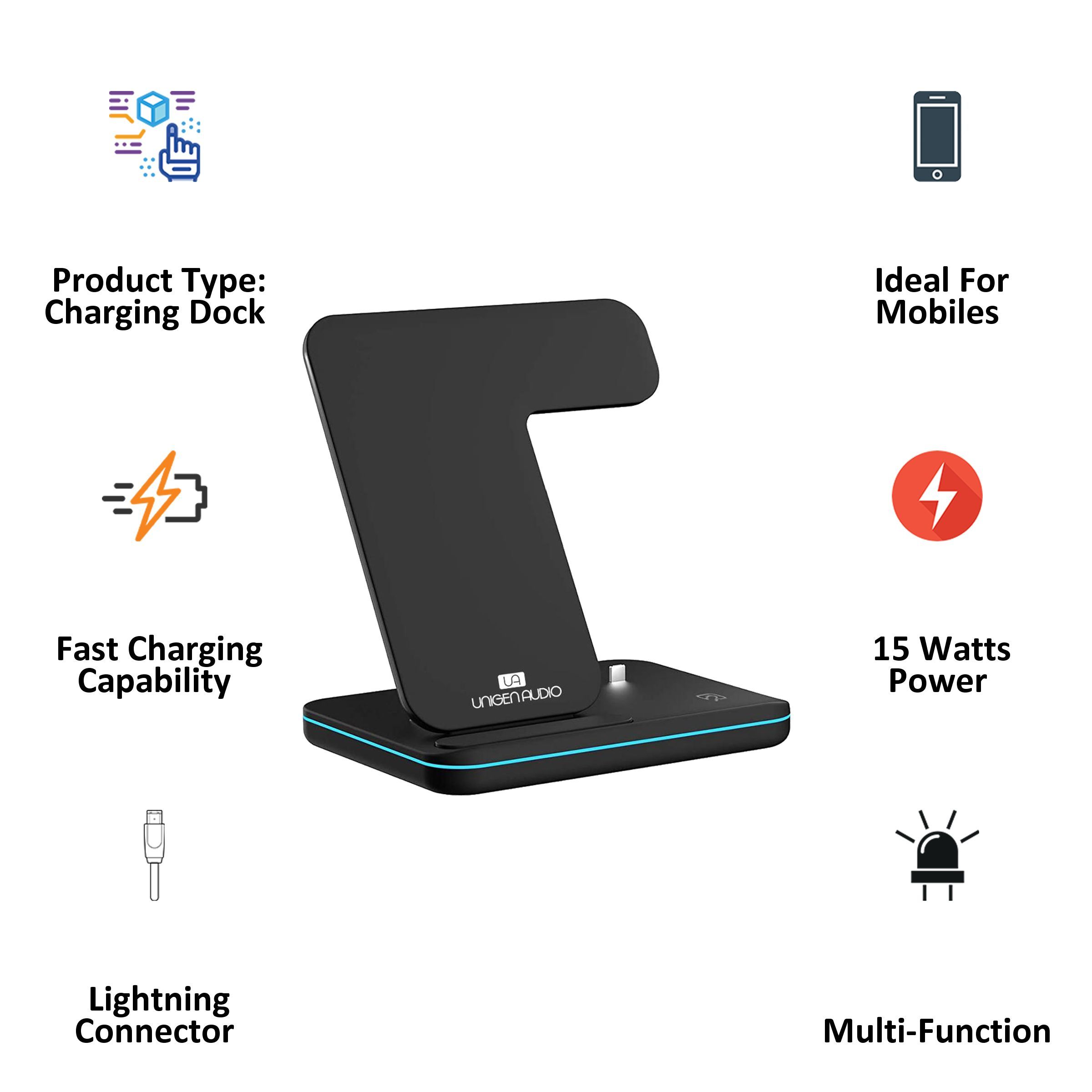 UNIGEN Unidock 15 Watts 1-Port USB (Type-C) Charging Dock (Fast Charging, UDBK, Black) UNIGEN Unidock 15 Watts 1-Port USB (Type-C) Charging Dock (Fast Charging, UDBK, Black)_3