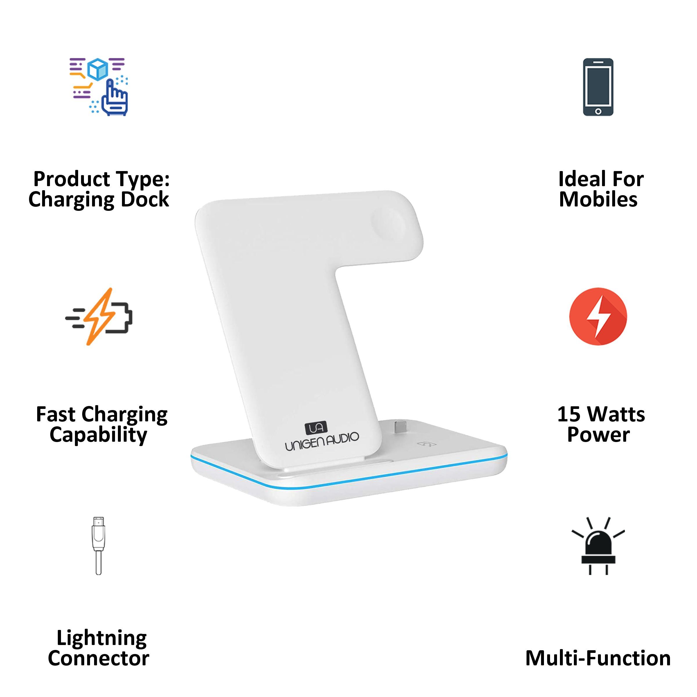 UNIGEN Unidock 15 Watts 1-Port USB (Type-C) Charging Dock (Fast Charging, UDWT, White) UNIGEN Unidock 15 Watts 1-Port USB (Type-C) Charging Dock (Fast Charging, UDWT, White)_3