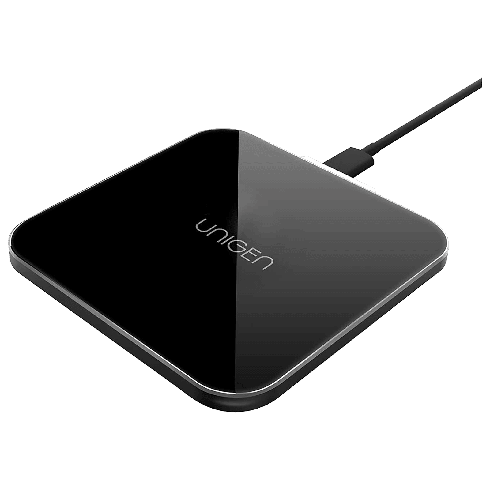 UNIGEN Unipad 150 15W Wireless Charging Pad for iPhone and Android (Explosion Proof Glass Shell, Black)_1