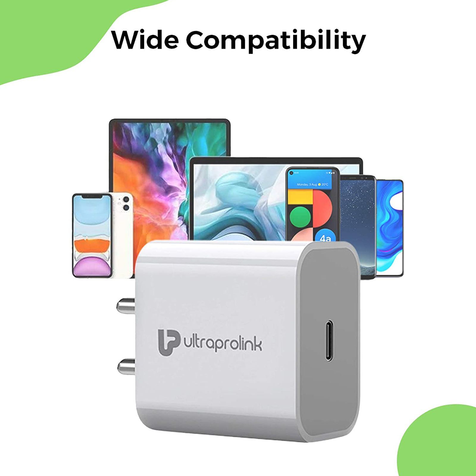 UltraProlink Boost 20W Type C Fast Charger (Adapter Only, Built-in Smart Chip, White)_7