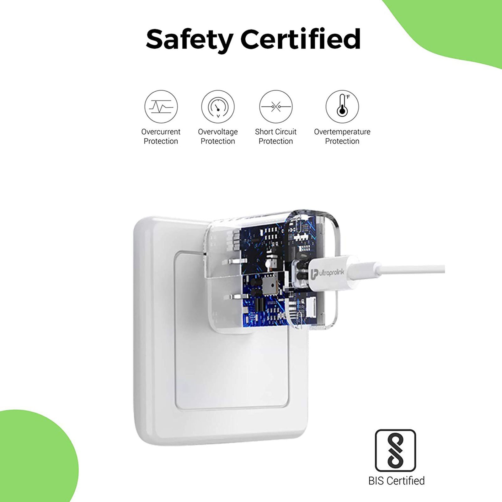 UltraProlink Boost 20W Type C Fast Charger (Adapter Only, Built-in Smart Chip, White)_8
