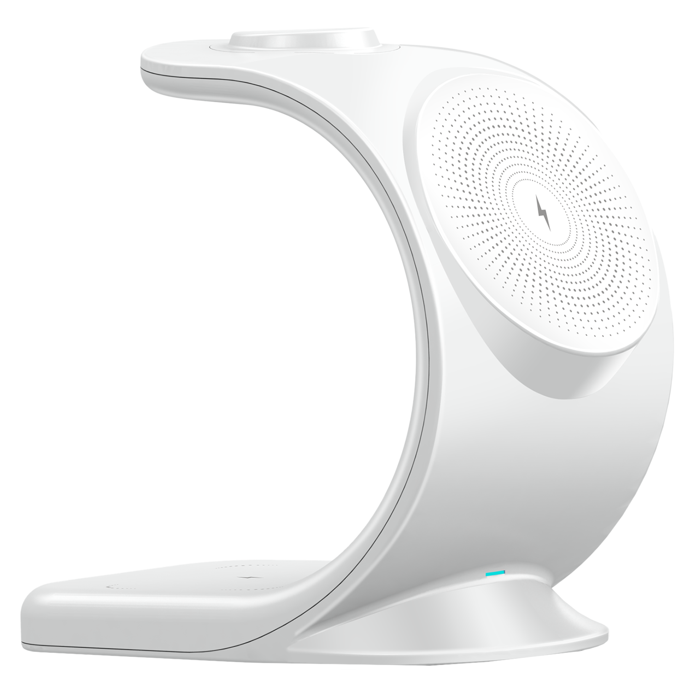 Stuffcool 18W 3-in-1 Wireless Charger for iOS, Android, Earbuds (Qi Compatible, White) Stuffcool 18W 3-in-1 Wireless Charger for iOS, Android, Earbuds (Qi Compatible, White)_1