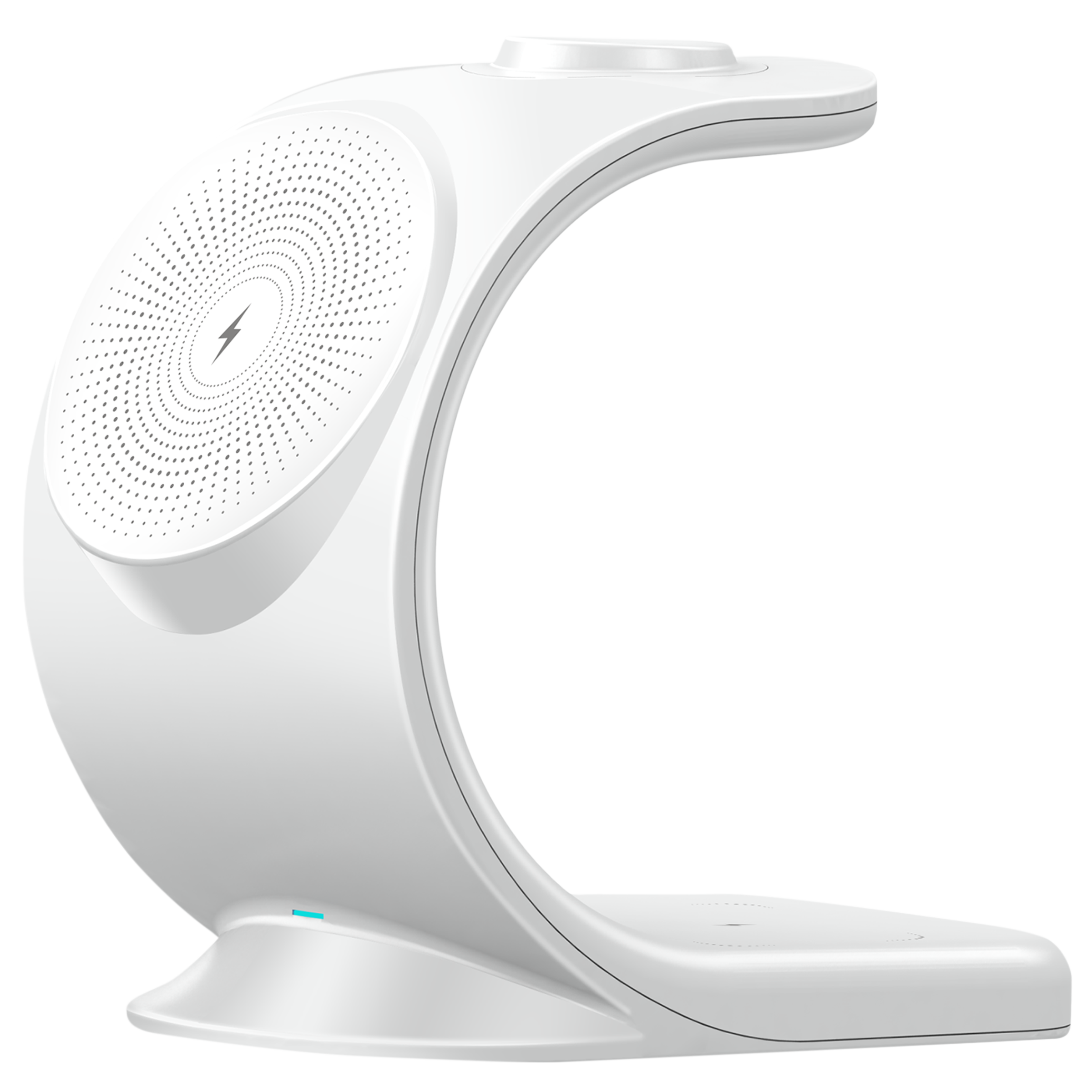 Stuffcool 18W 3-in-1 Wireless Charger for iOS, Android, Earbuds (Qi Compatible, White) Stuffcool 18W 3-in-1 Wireless Charger for iOS, Android, Earbuds (Qi Compatible, White)_4