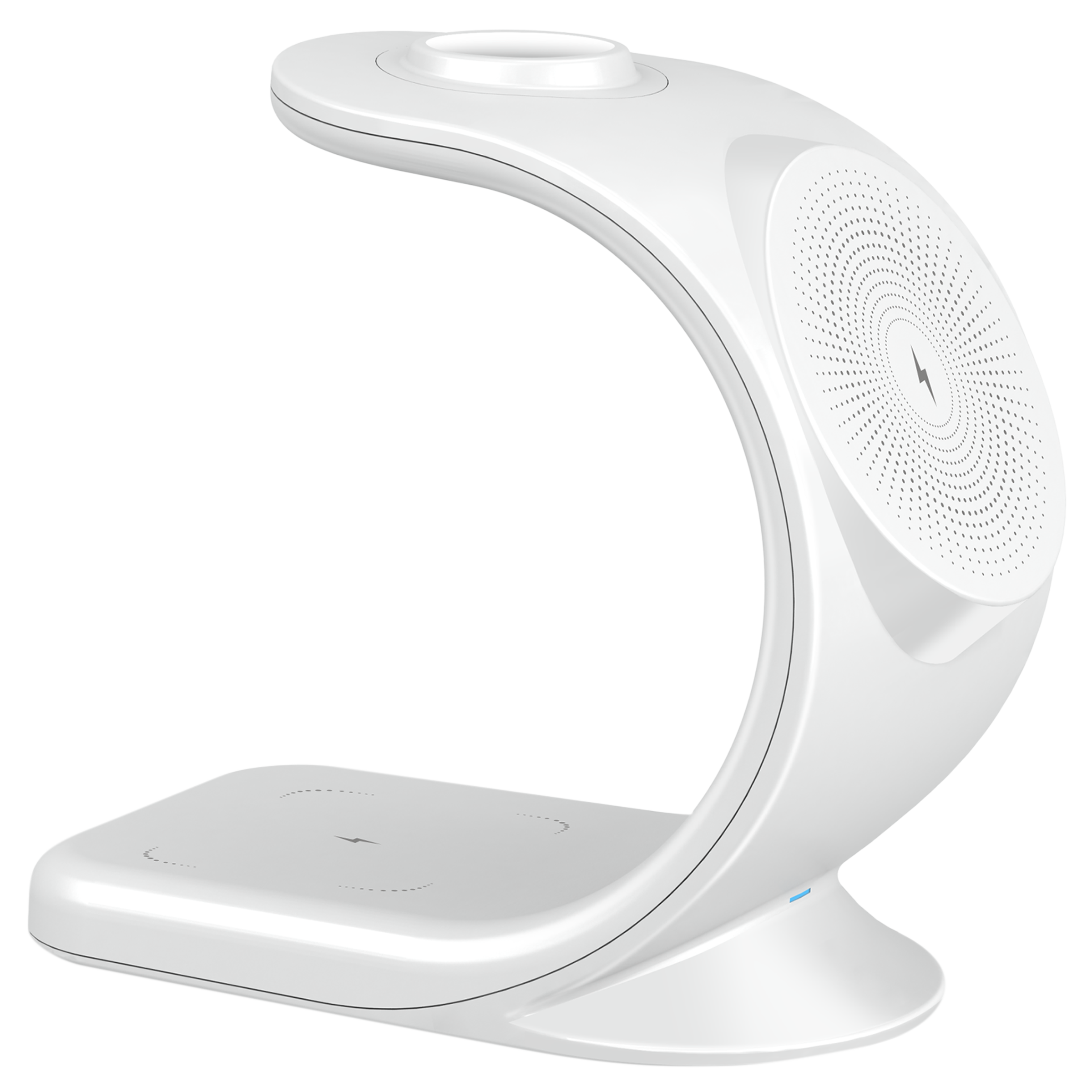 Stuffcool 18W 3-in-1 Wireless Charger for iOS, Android, Earbuds (Qi Compatible, White) Stuffcool 18W 3-in-1 Wireless Charger for iOS, Android, Earbuds (Qi Compatible, White)_5