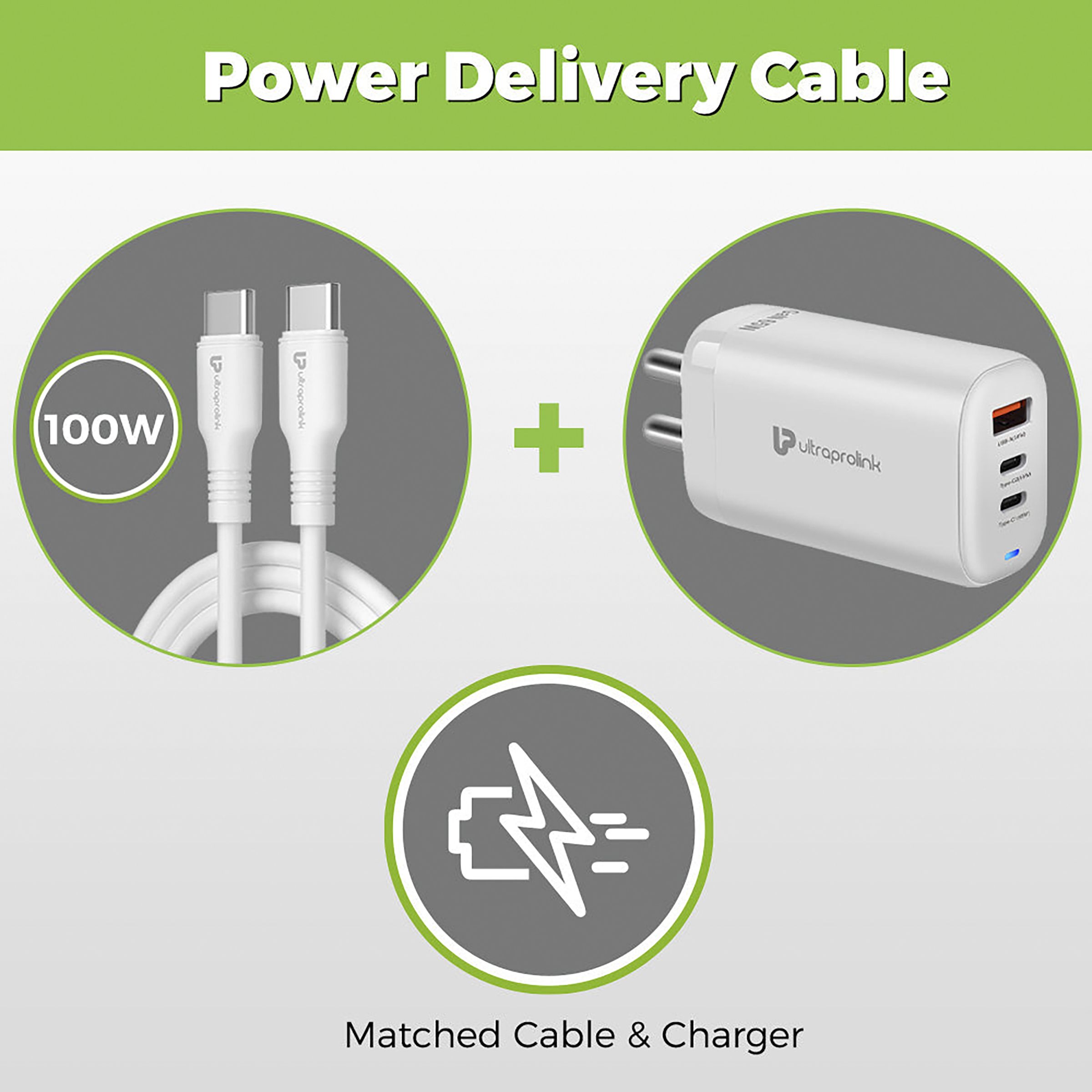 UltraProlink Boost GaN 65W Type A & Type C 3-Port Fast Charger (Type C to Type C Cable, Multi-Layer Protection, White) UltraProlink Boost GaN 65W Type A & Type C 3-Port Fast Charger (Type C to Type C Cable, Multi-Layer Protection, White)_7