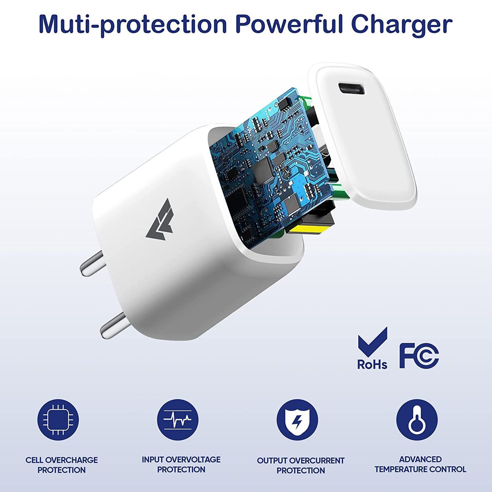 Vaku Neutron 30W Type C Fast Charger (Adapter Only, Multi Protocol Support, White)_7