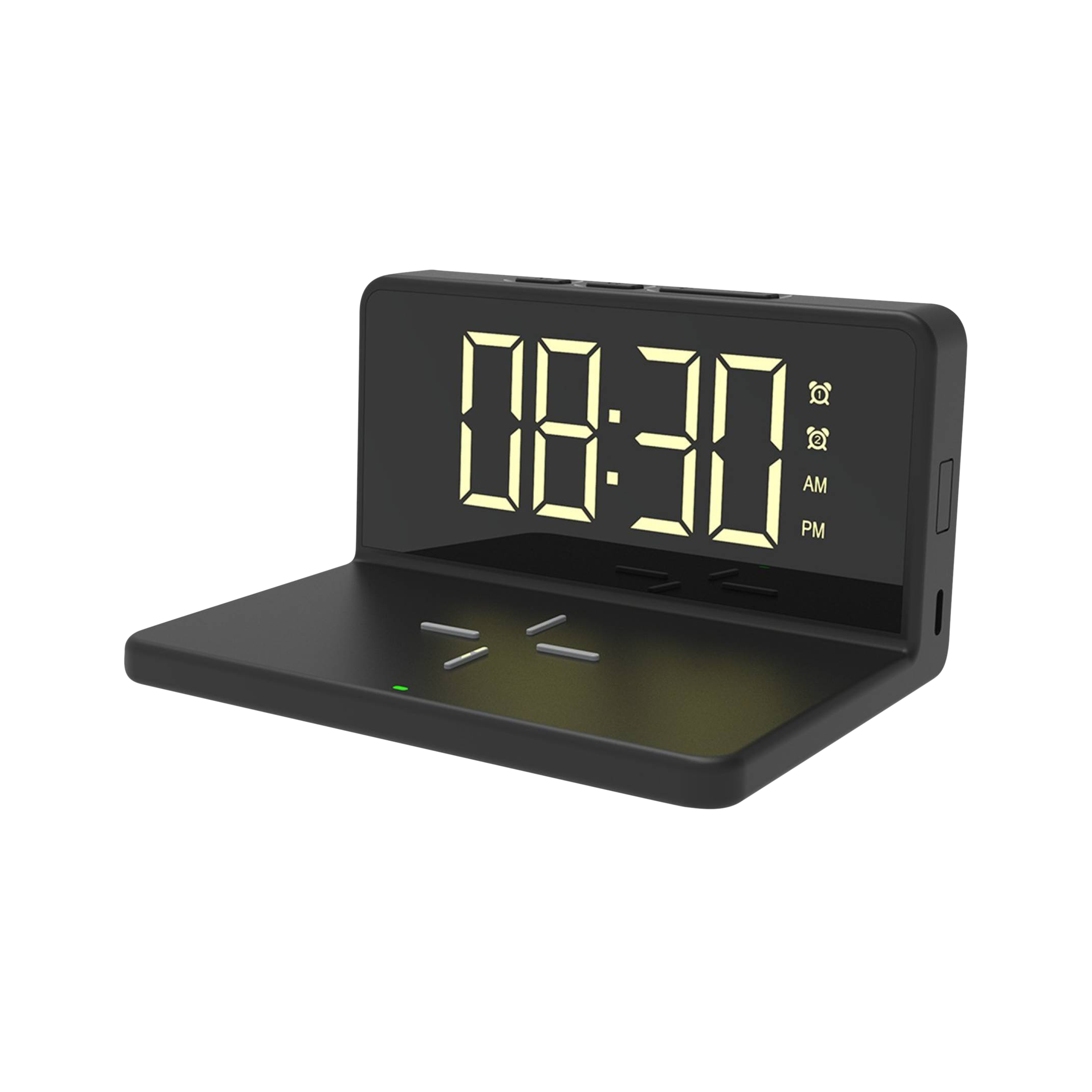 Portronics Freedom 4A 10W Desktop Wireless Charger for iOS, Android (Qi Charging, Black)_1