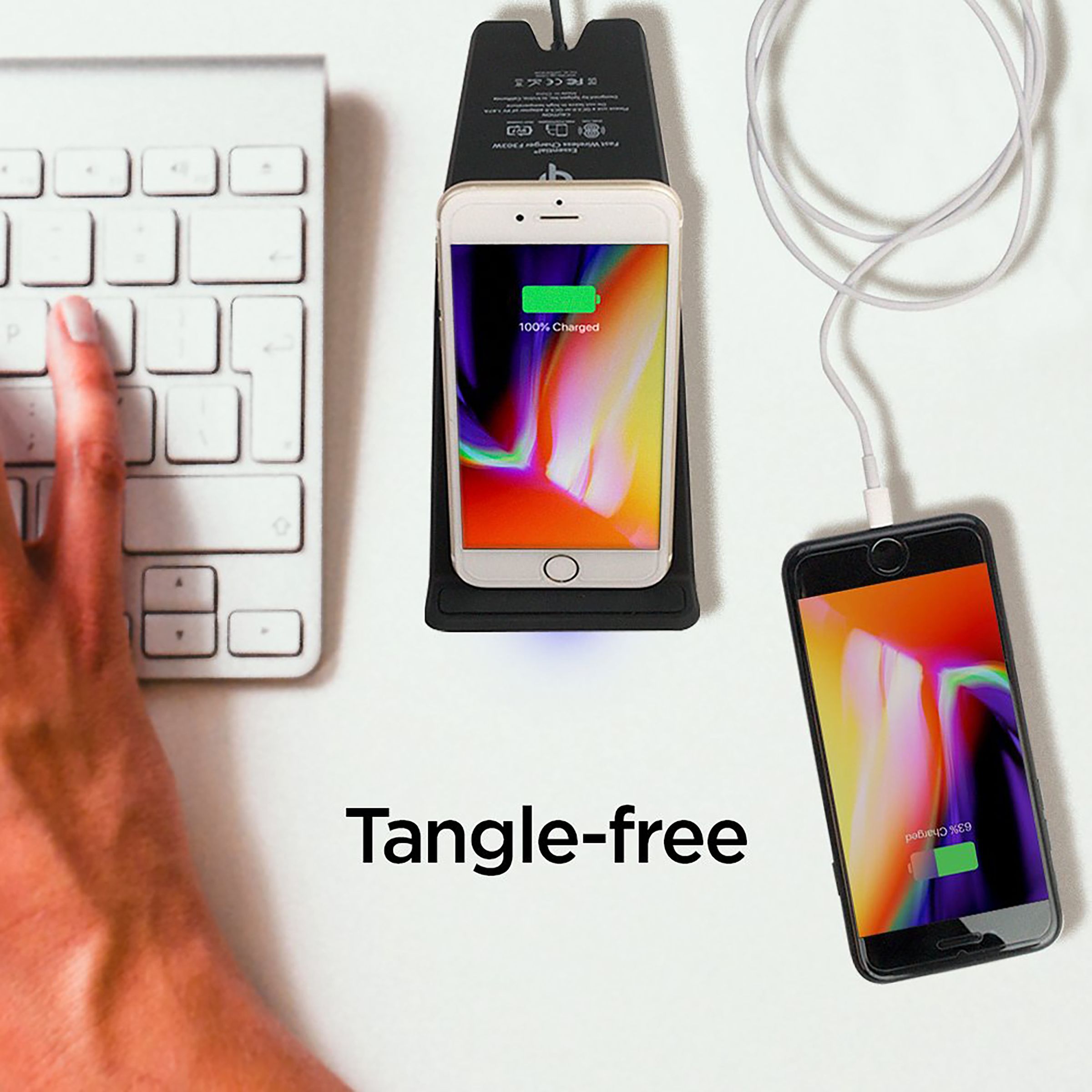 Spigen F303W 9W Wireless Charger for iPhone X, 8, 8 Plus/ SAMSUNG Galaxy S9, S9 Plus, Note 8, S8, S8 Plus, S7 Edge, S7, S6 Edge Plus, Note 5 (Qi Compatible, Black)_4