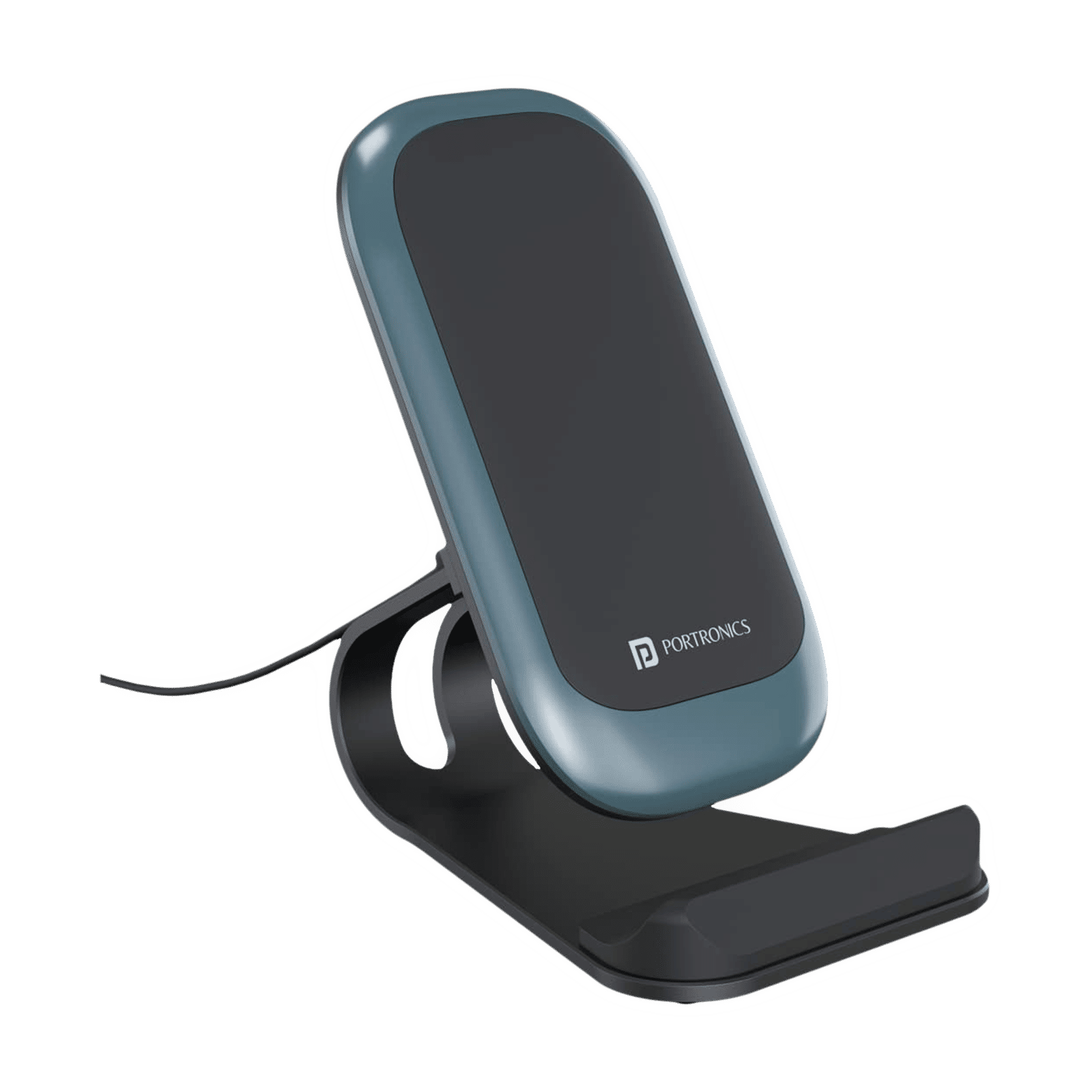 Portronics Freedom 15W Wireless Charger for iPhone 11, 12, 13, Samsung Galaxy Z Fold 2, S20 FE, S6 Edge (Qi Compatible, Black)_1