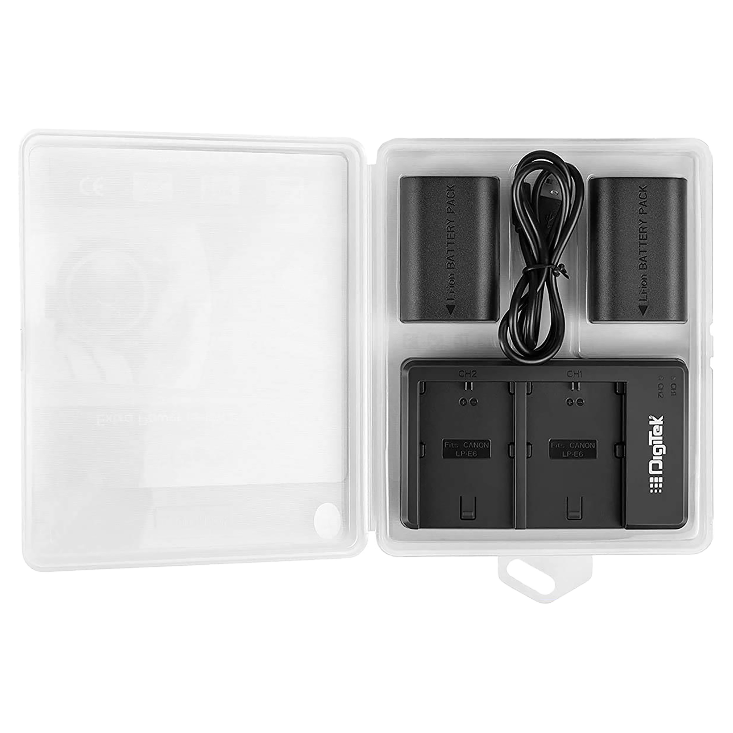 DigiTek DUC 010 Camera Battery Charger Combo for LP-E6_2