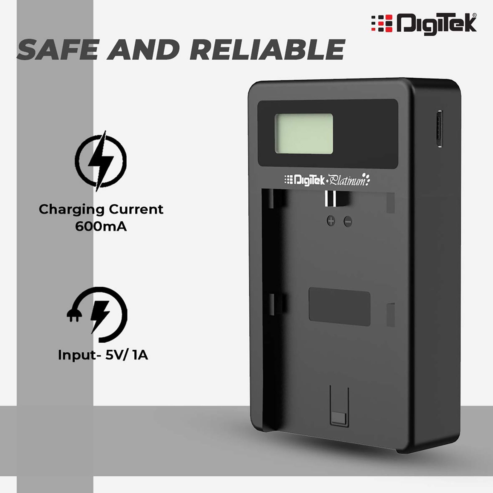 DigiTek Platinum DPUC 012S (LCD MU) Camera Battery Charger for LP-E10_4