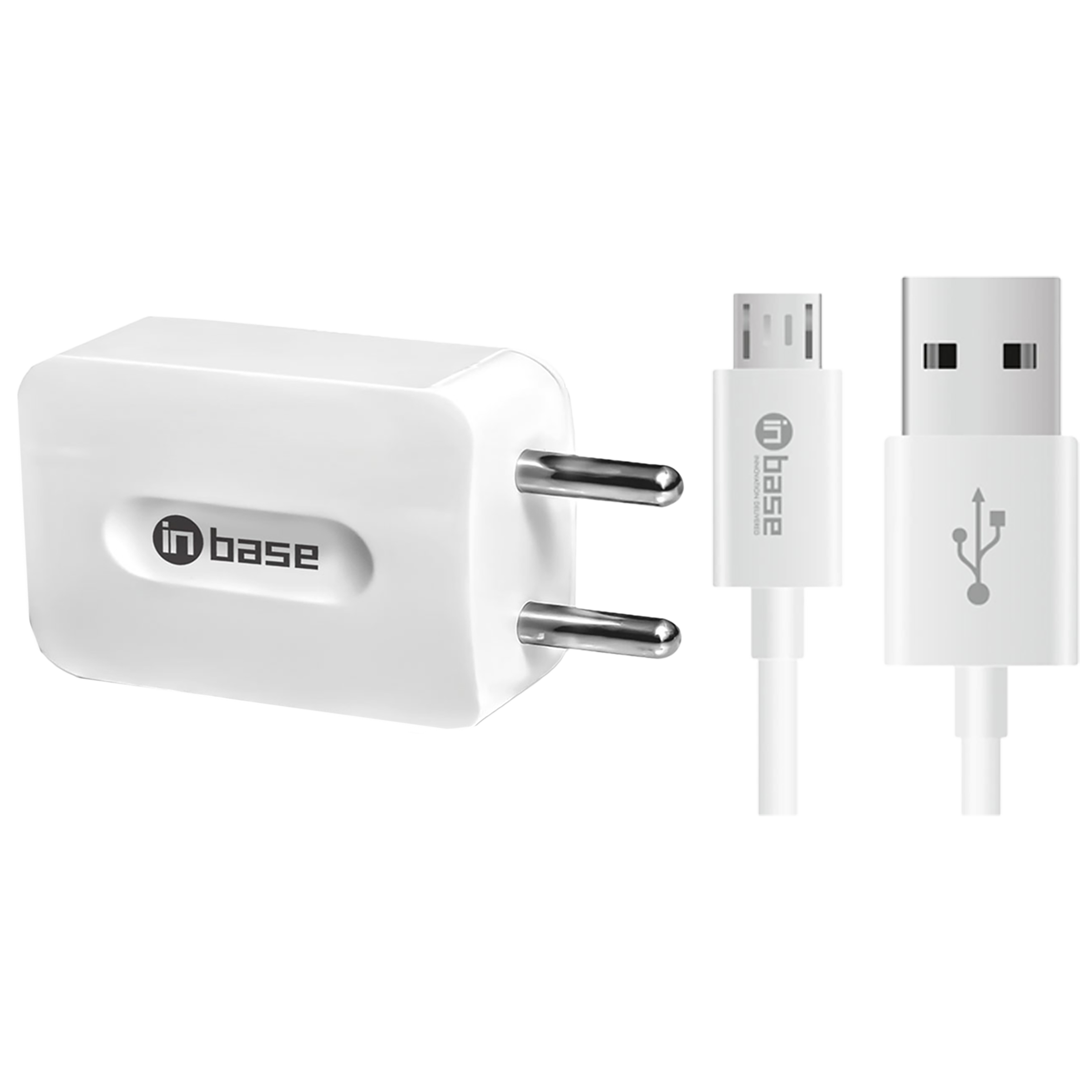 Inbase Type A 2-Port Fast Charger (Type A to Micro USB Cable, Multiple Protection, White) Inbase Type A 2-Port Fast Charger (Type A to Micro USB Cable, Multiple Protection, White)_1