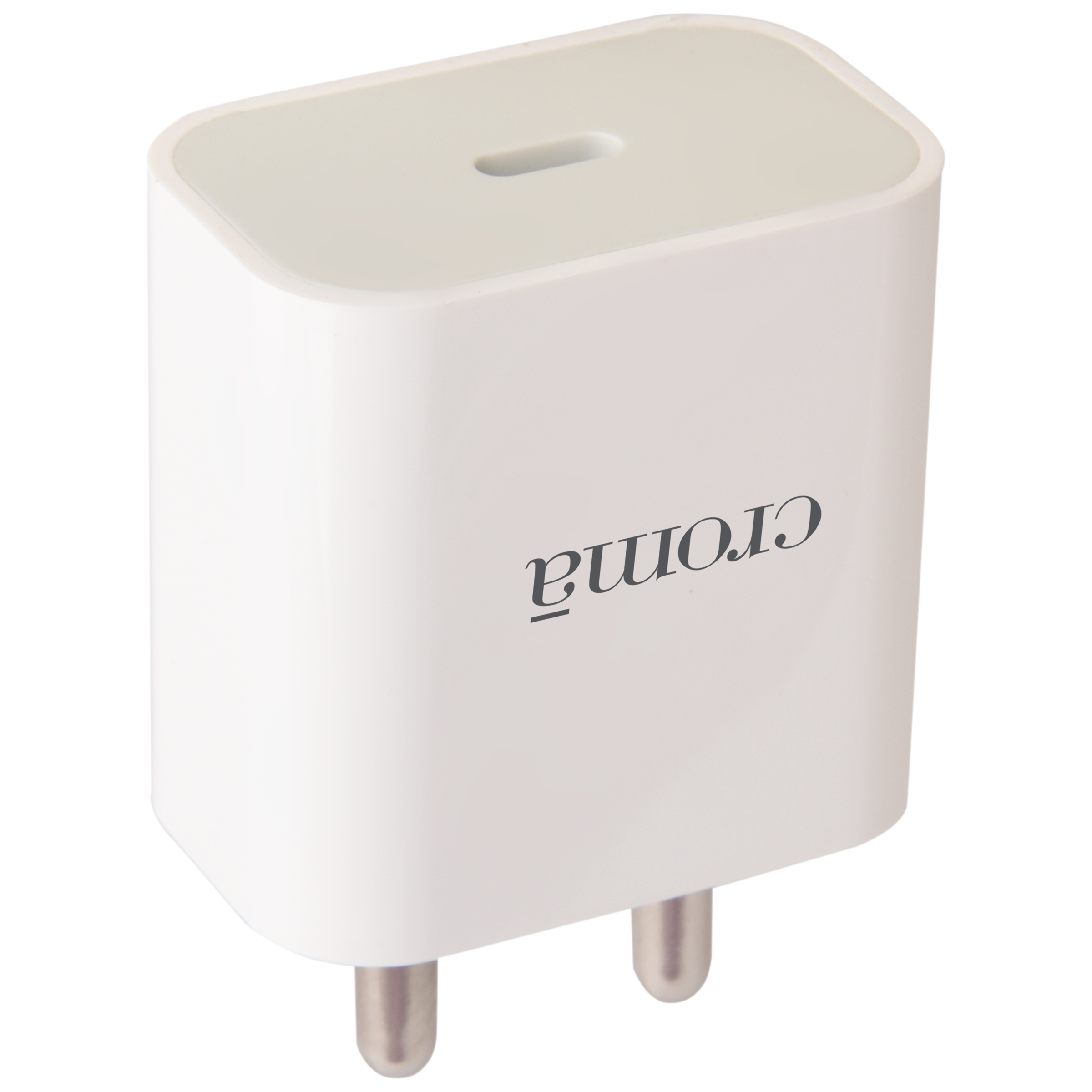 Croma 2W Type C Fast Charger (Type C to Type C Cable, Short-Circuit Protection, White)_5
