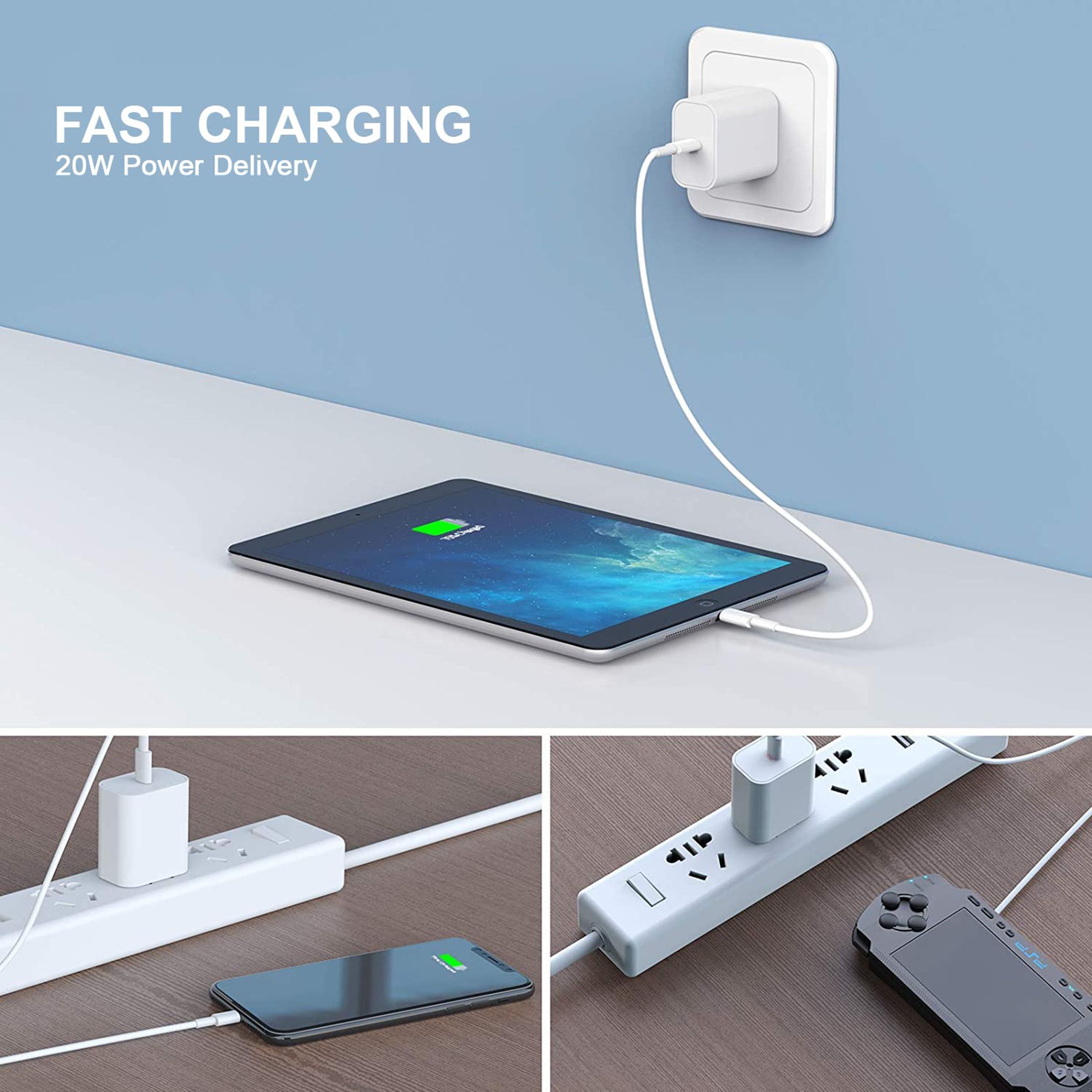 Unigen 20W Type C Fast Charger (Adapter Only, Safe & Intelligent Protection, White)_6