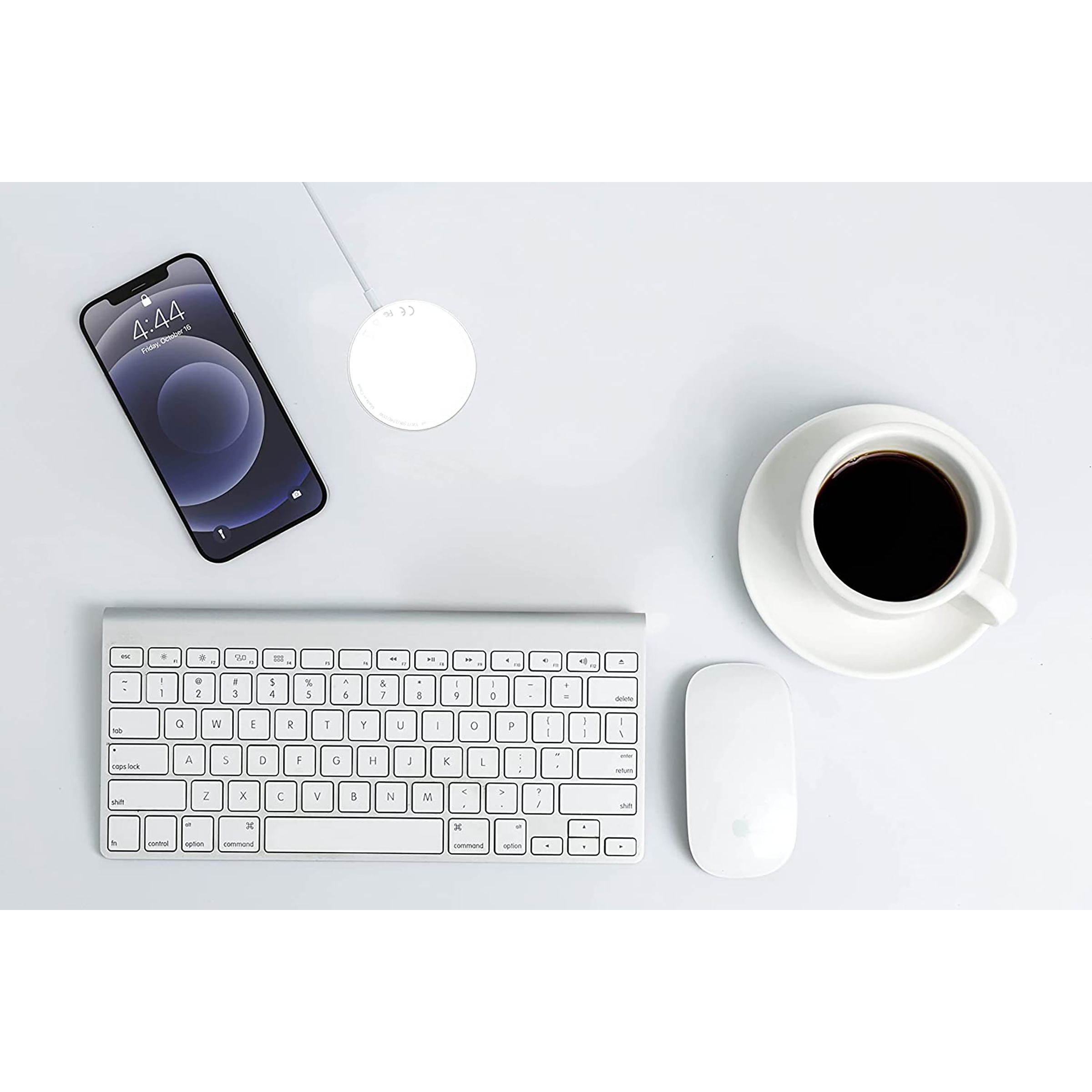 Sortd MagPad 15W Wireless Charger for iPhone 12, 13 Series (Qi Compatible, White)_5